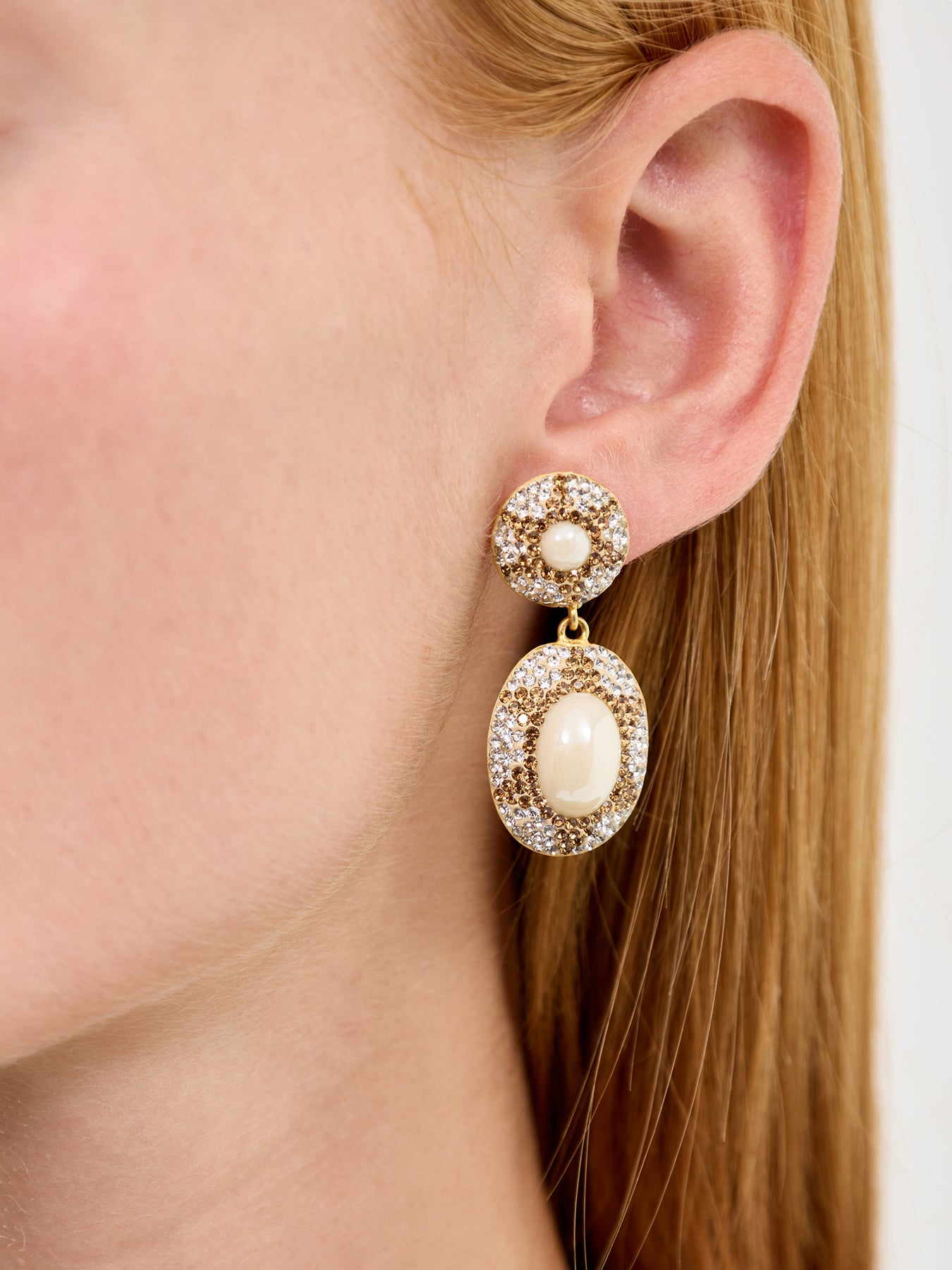 Peal Sun Drop Earrings