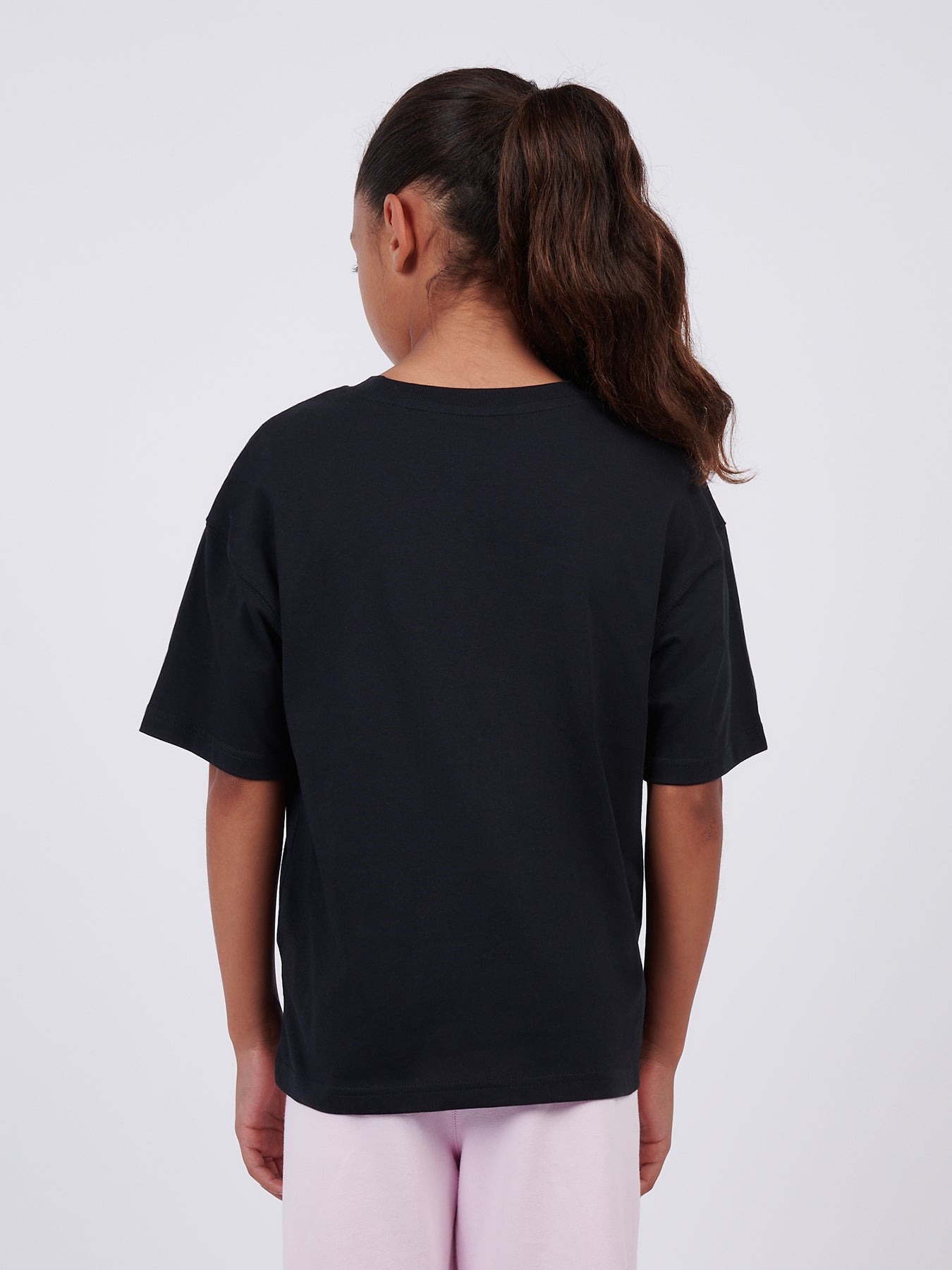 Girls’ Small Logo Jersey Tee Black
