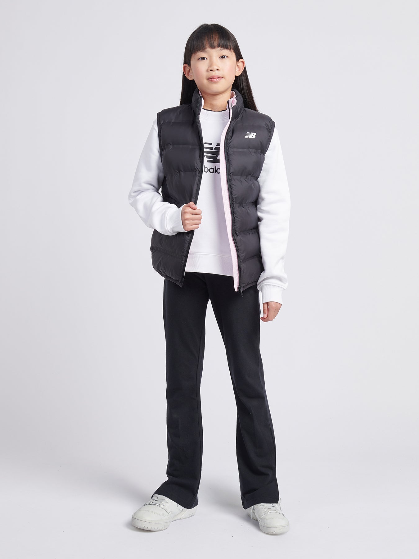 Girls’ Bond Quilted Gilet Black
