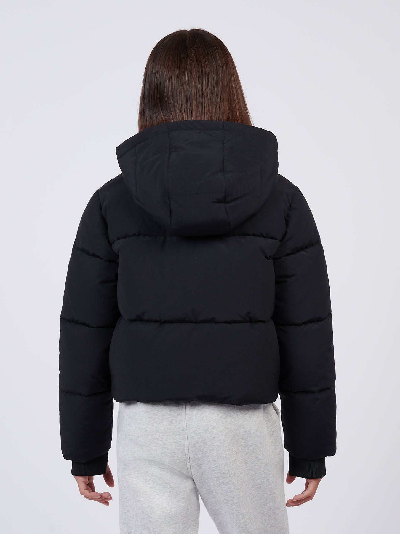 Girls’ Wide Baffle Puffer Coat Black