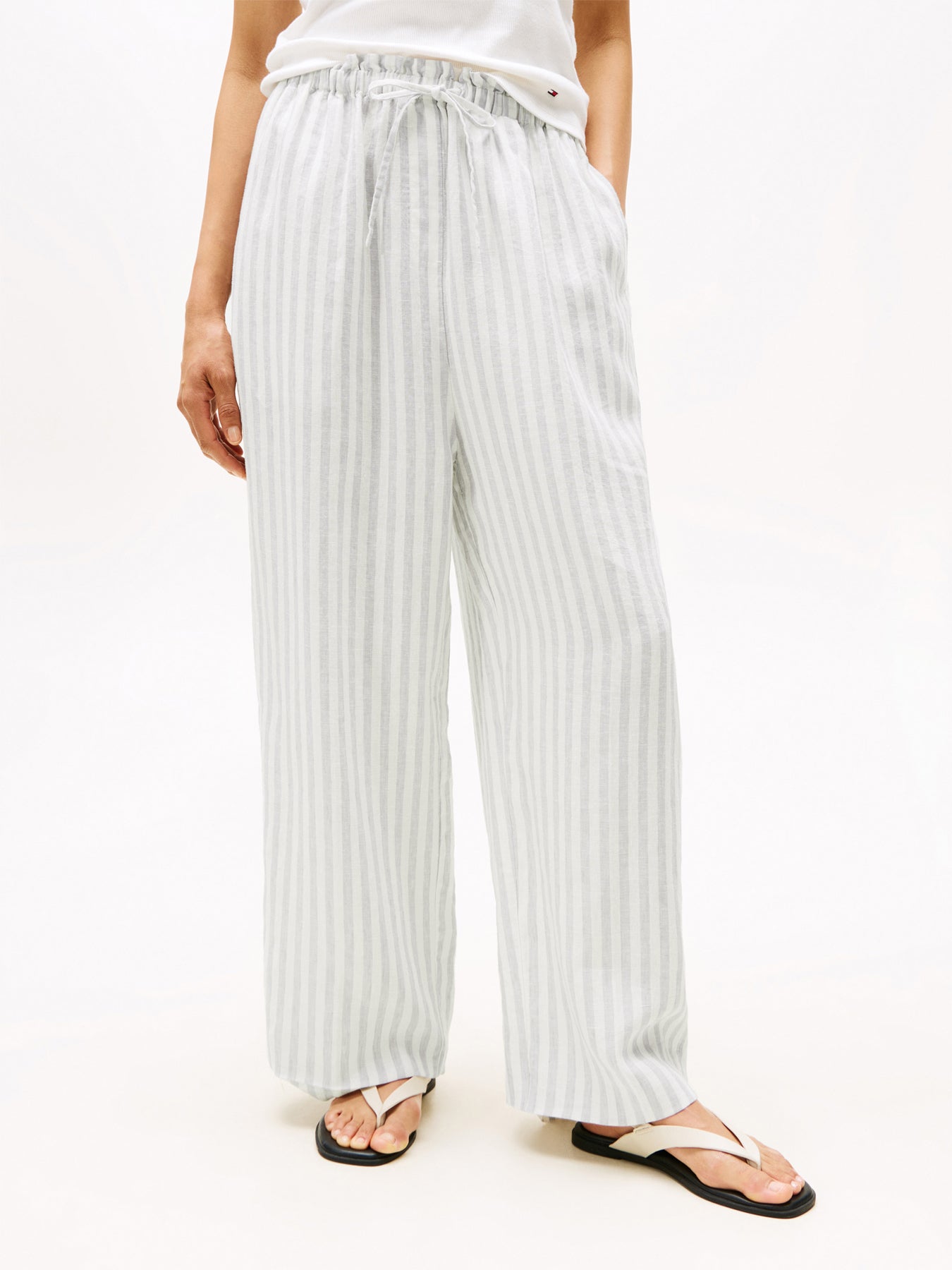 Pure Linen Wide Leg Shorts