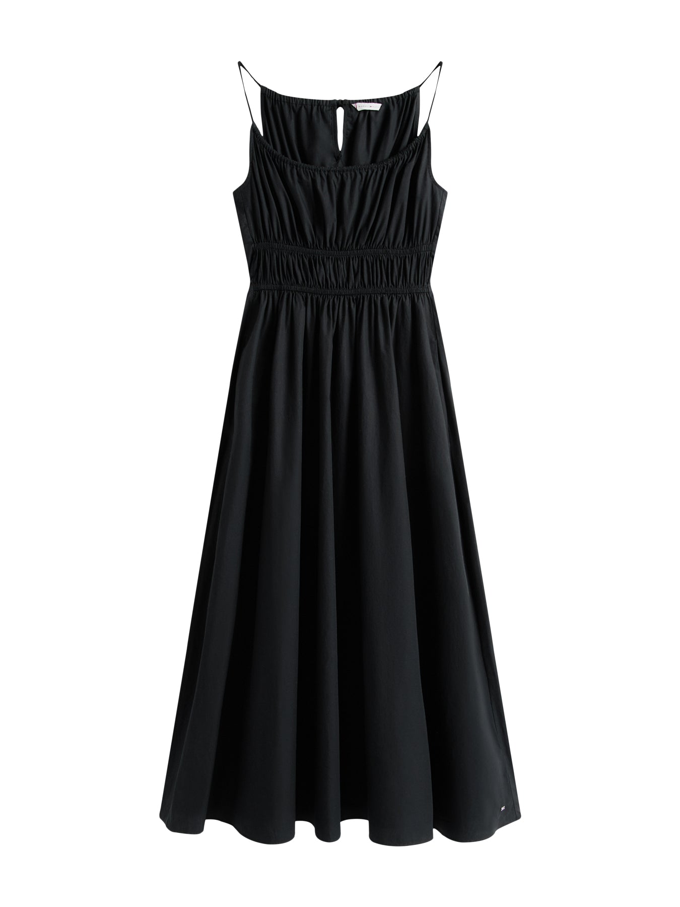 Smock Scoop Neck Maxi Dress