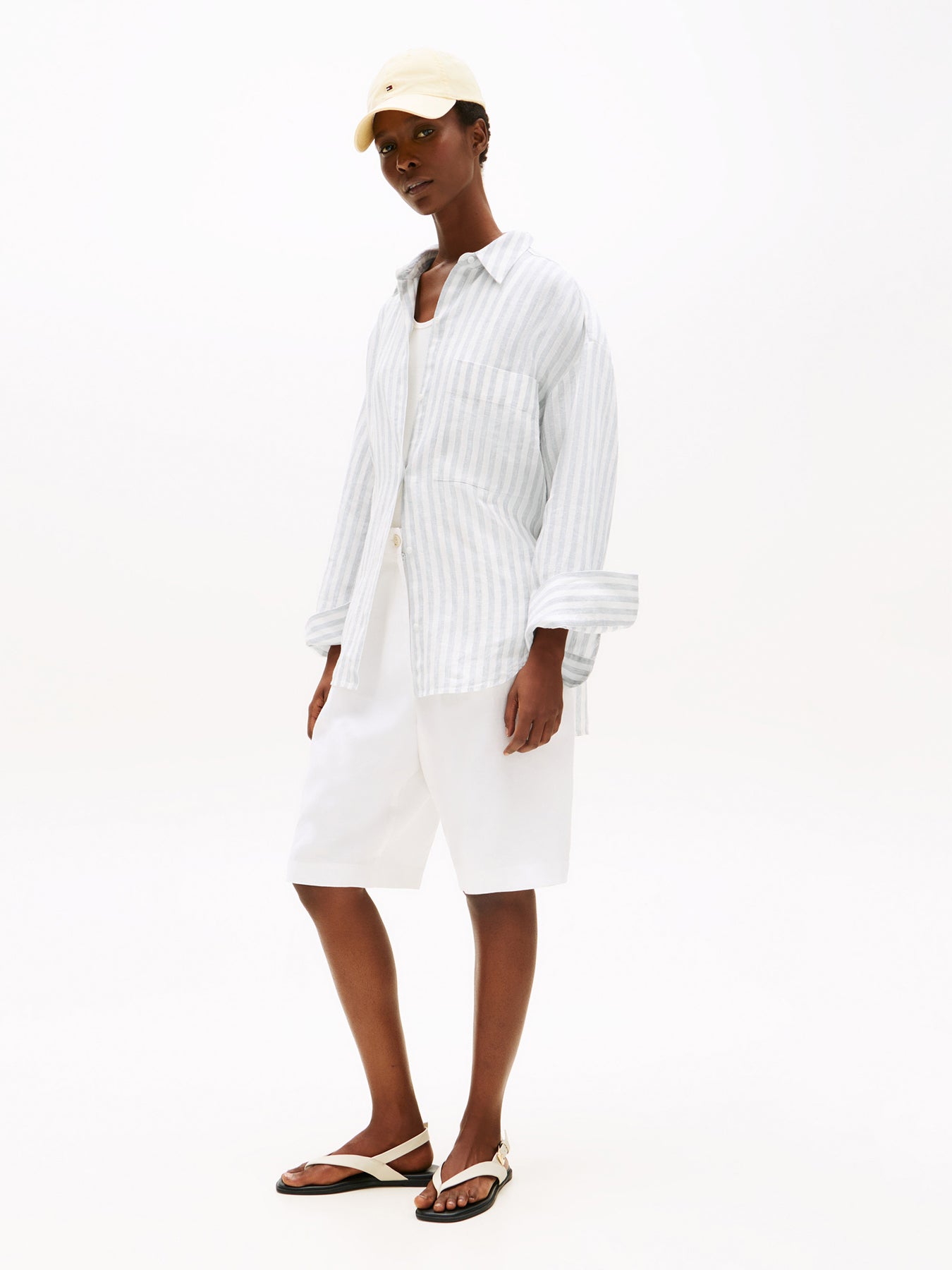 Oversized Fit Linen Shirt