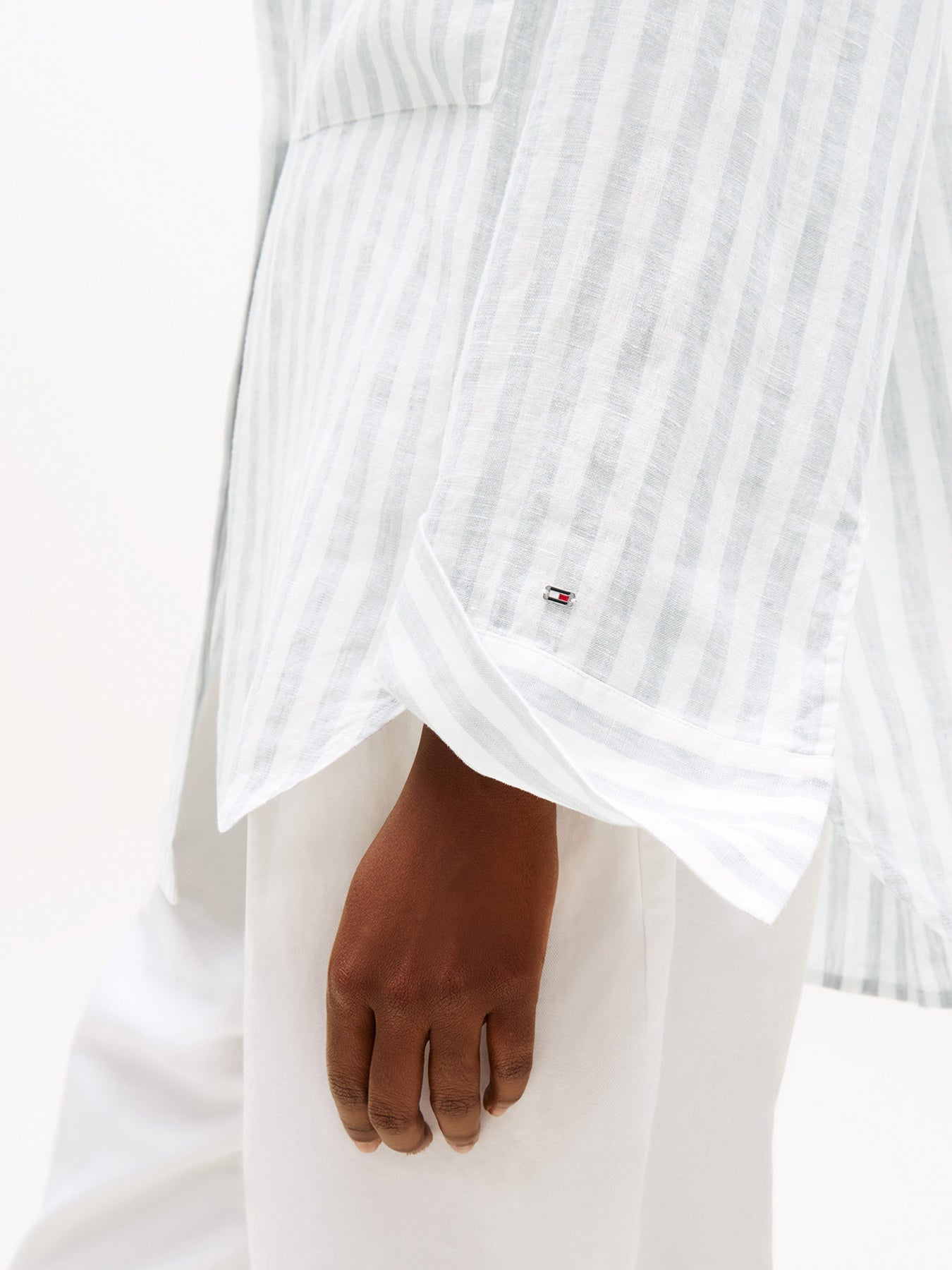 Oversized Fit Linen Shirt