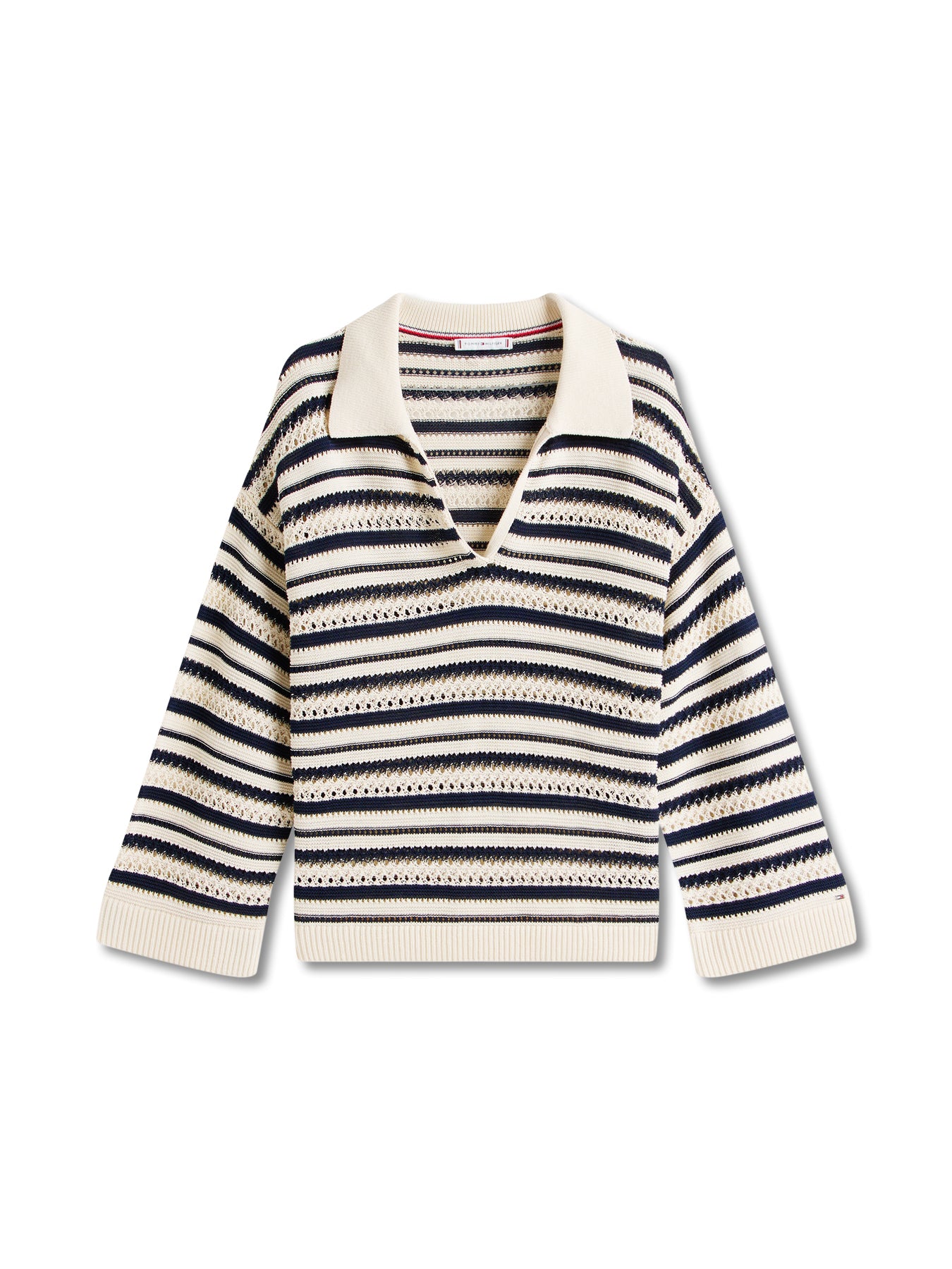 Crochet Oversized Polo Jumper