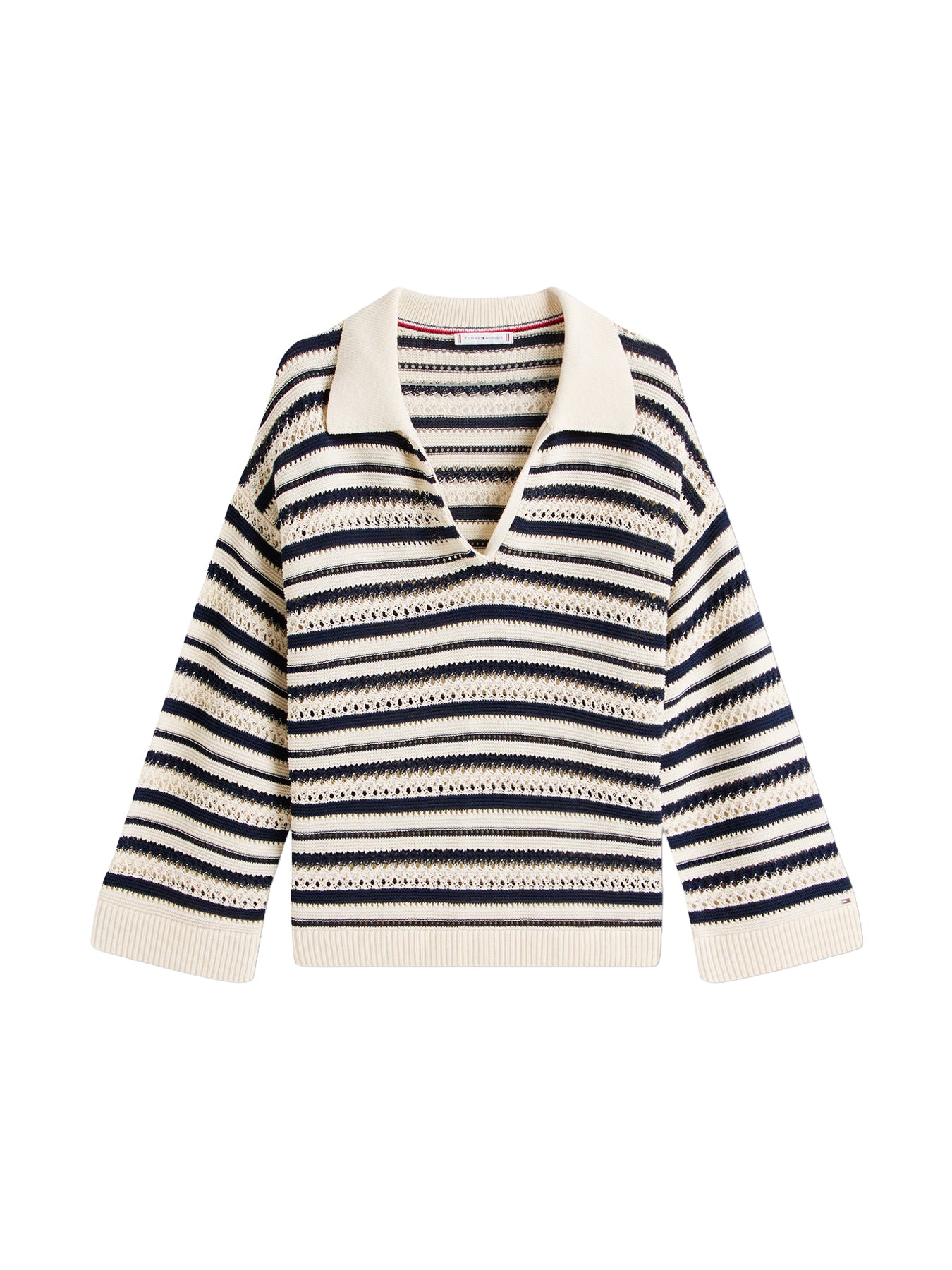 Crochet Oversized Polo Jumper