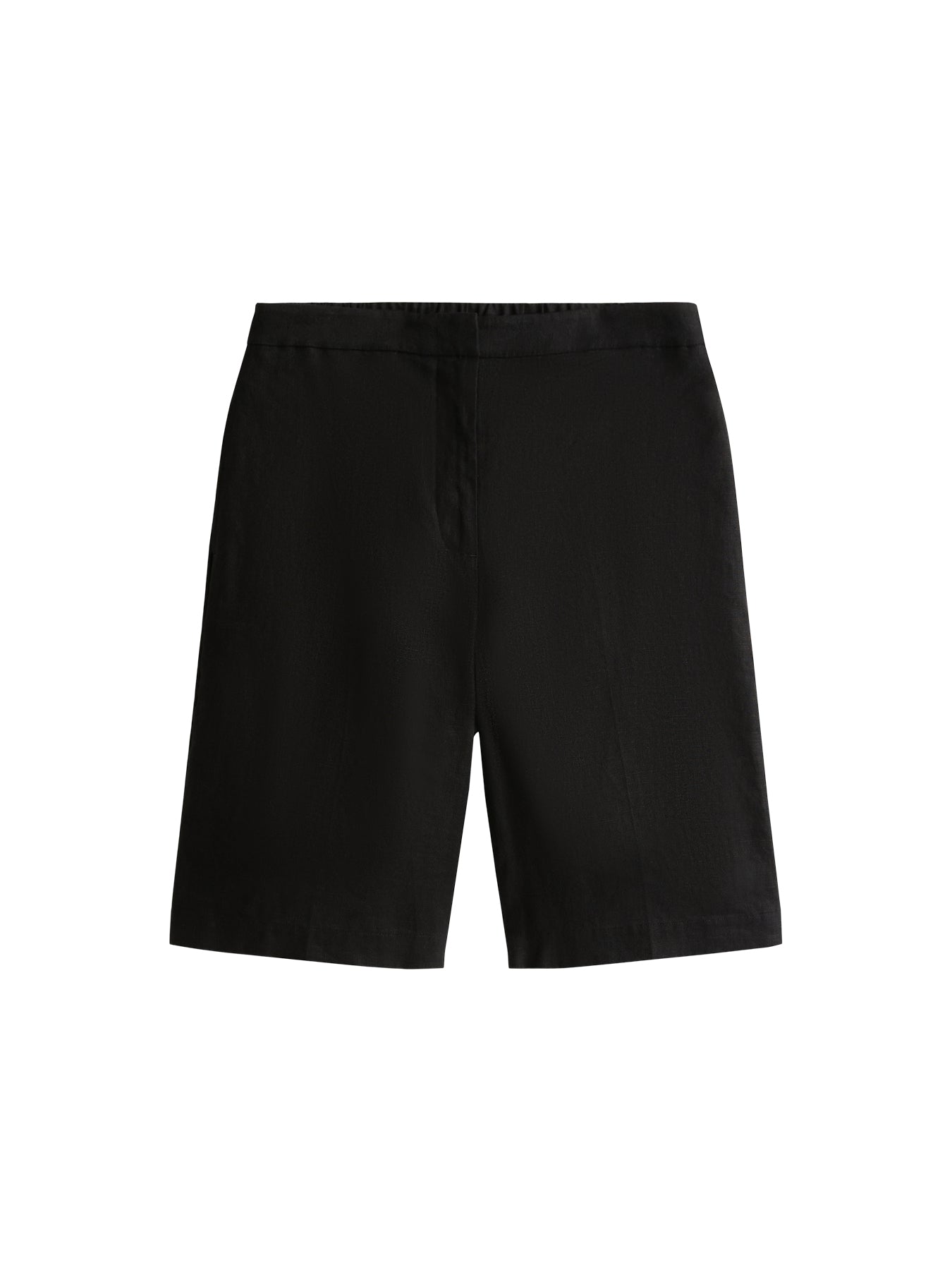Linen Blend Slim Tailored Shorts