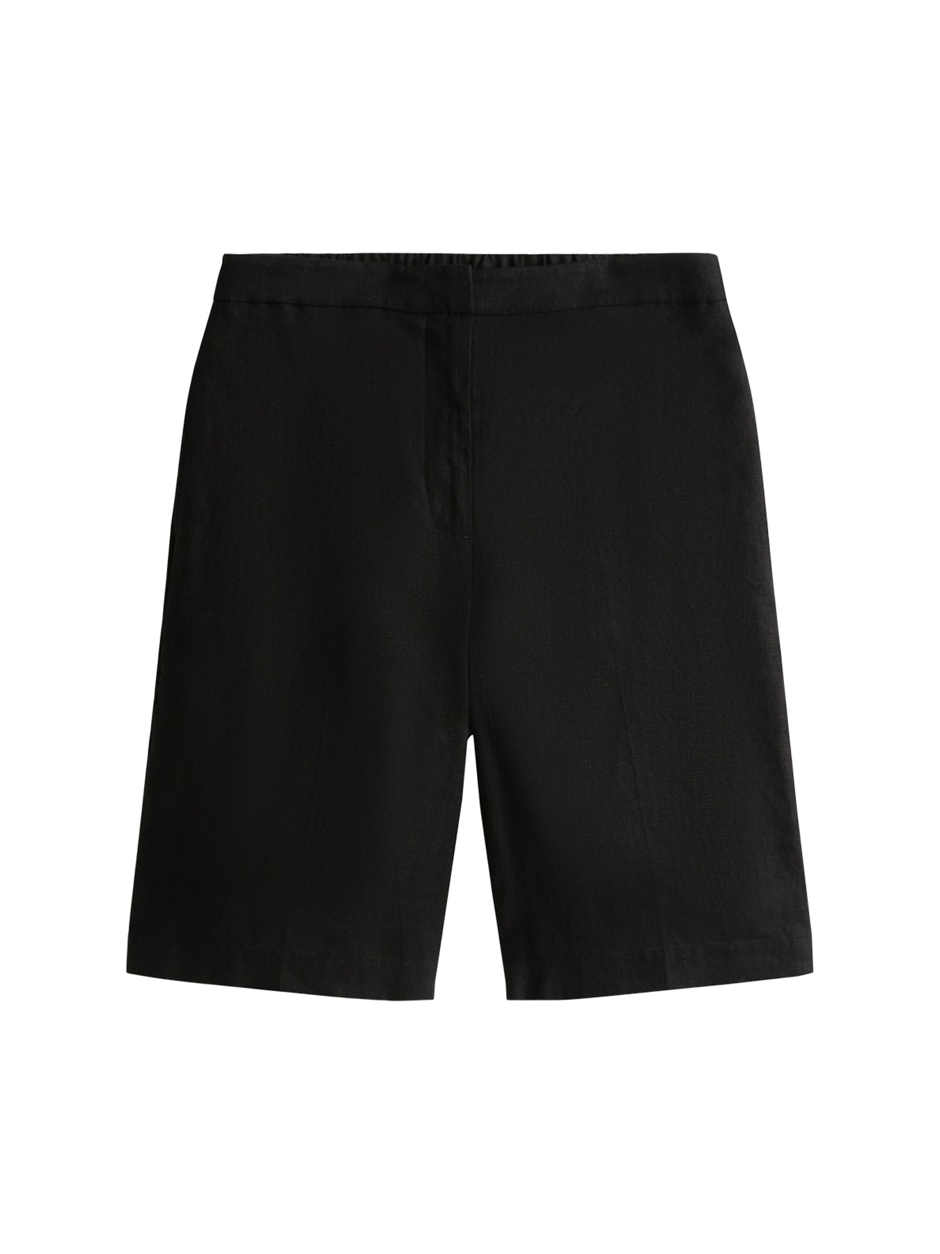Linen Blend Slim Tailored Shorts