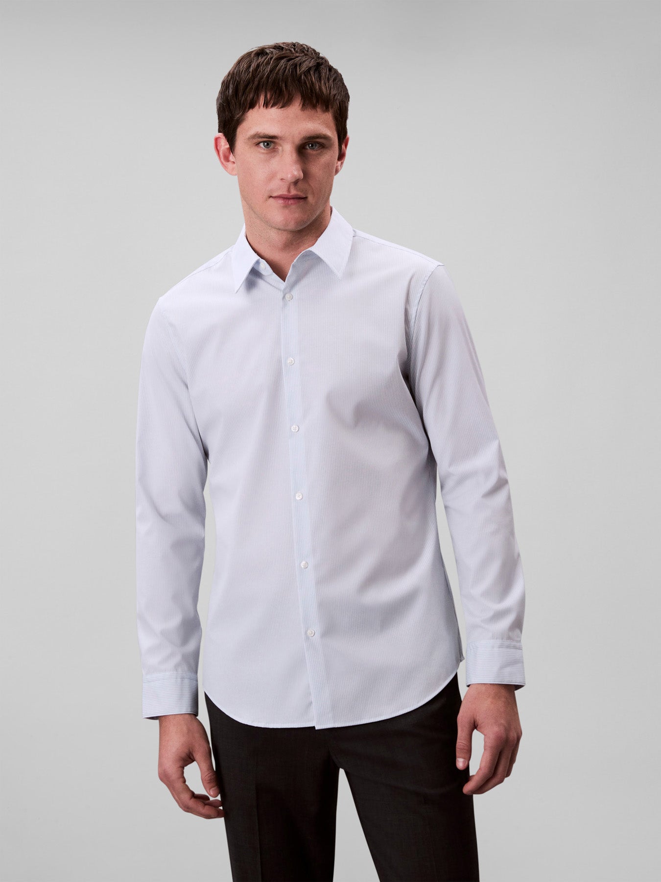 Stretch Cotton Stripe Shirt