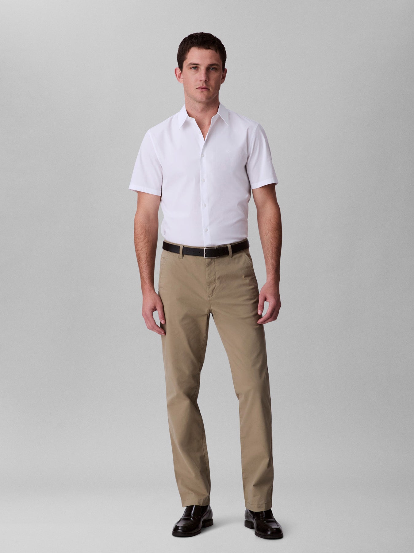 Slim Stretch Cotton Chino Trousers