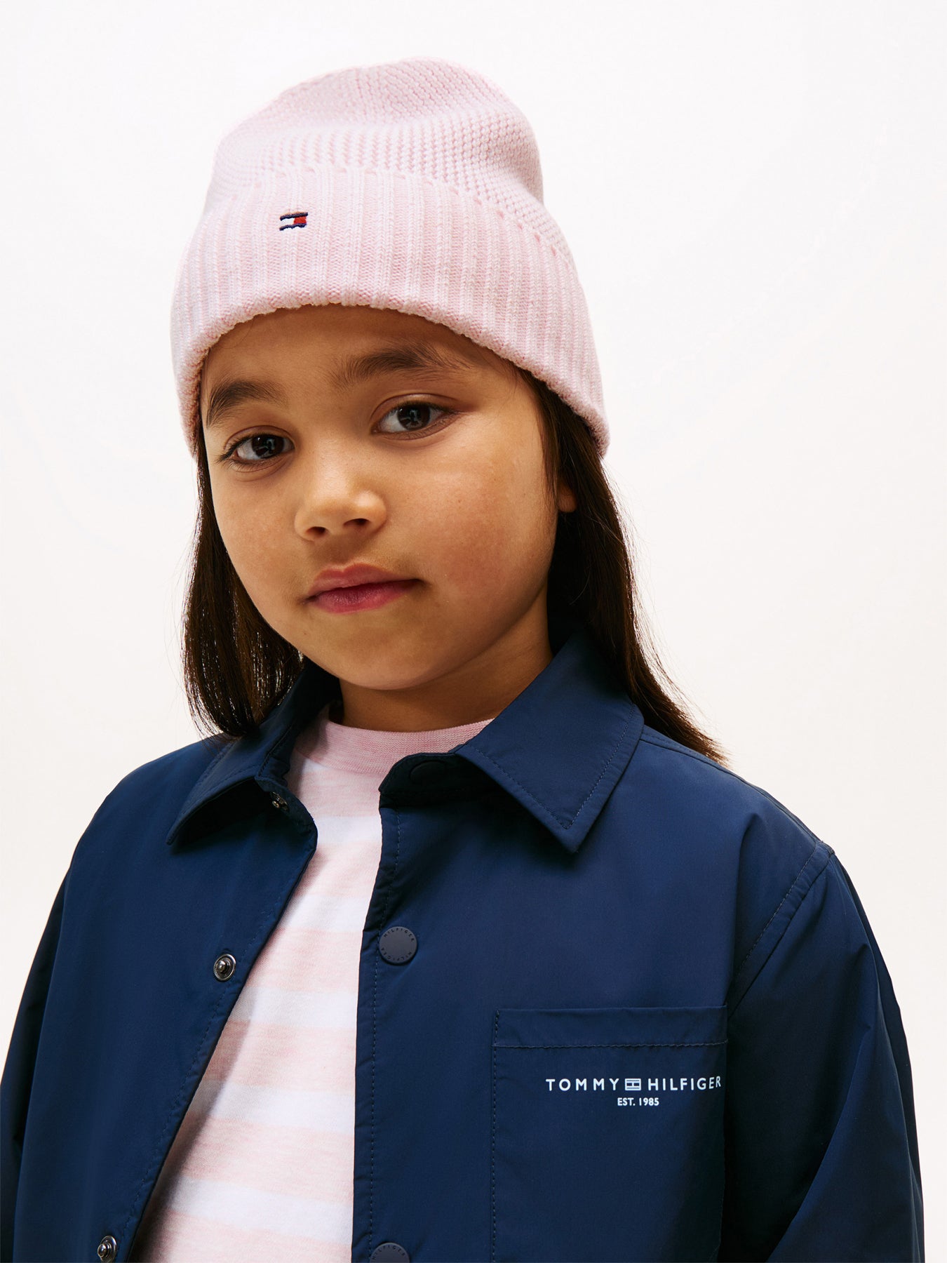 Kids Essential Flag Embroidery Beanie