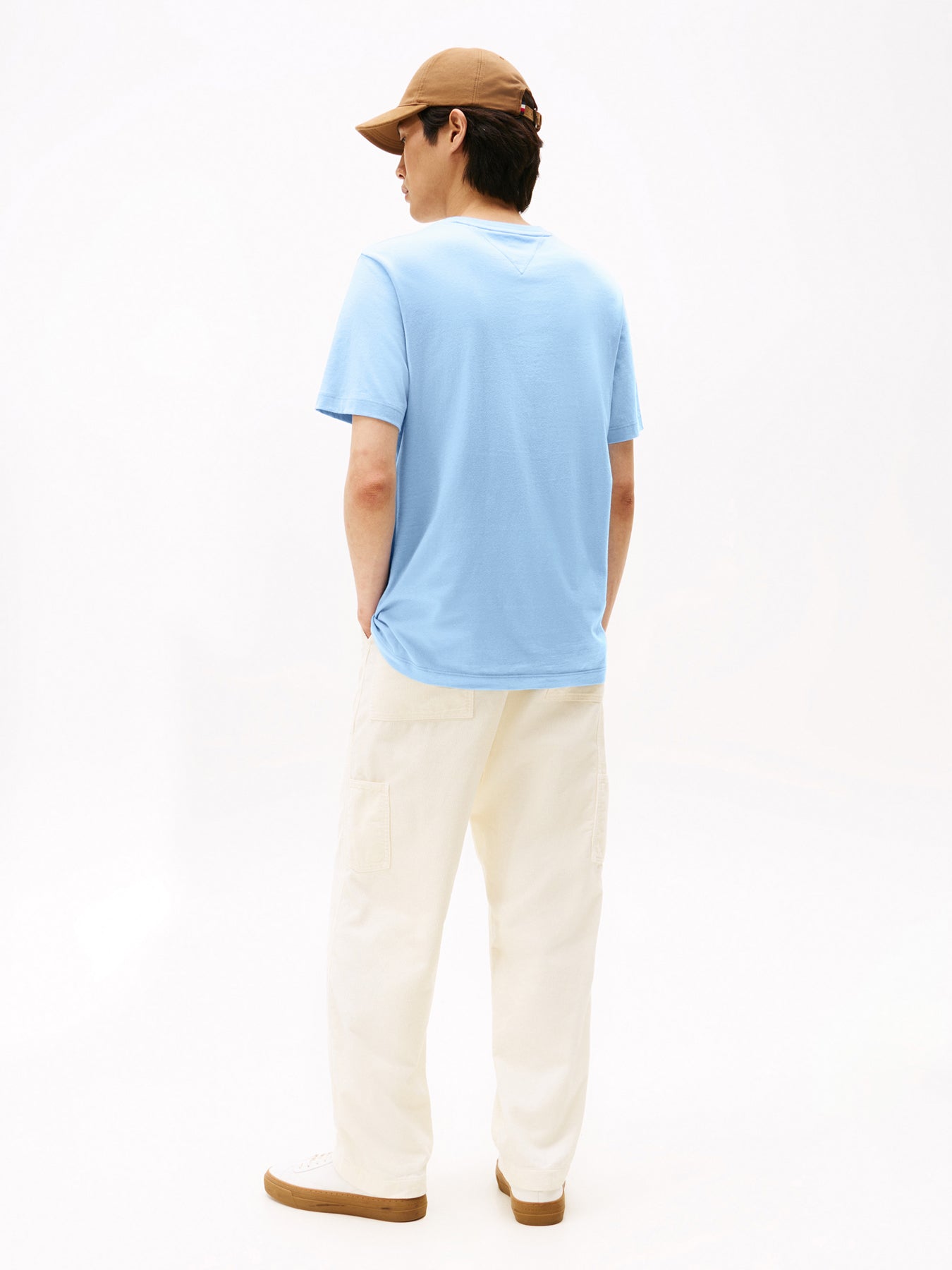 Flag Embroidery Crew Neck T-Shirt