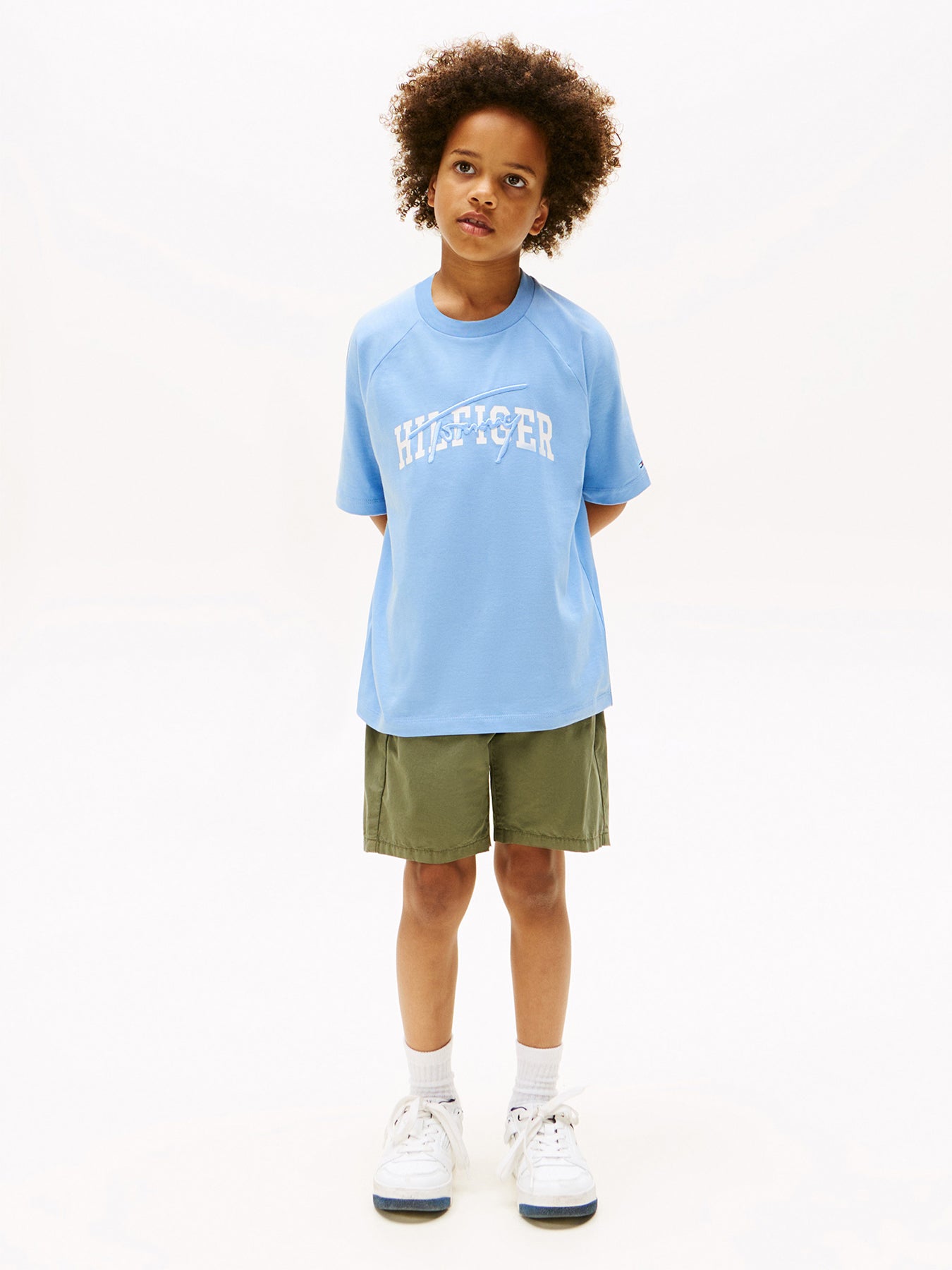 Mixed Logo Raglan Sleeve T-Shirt