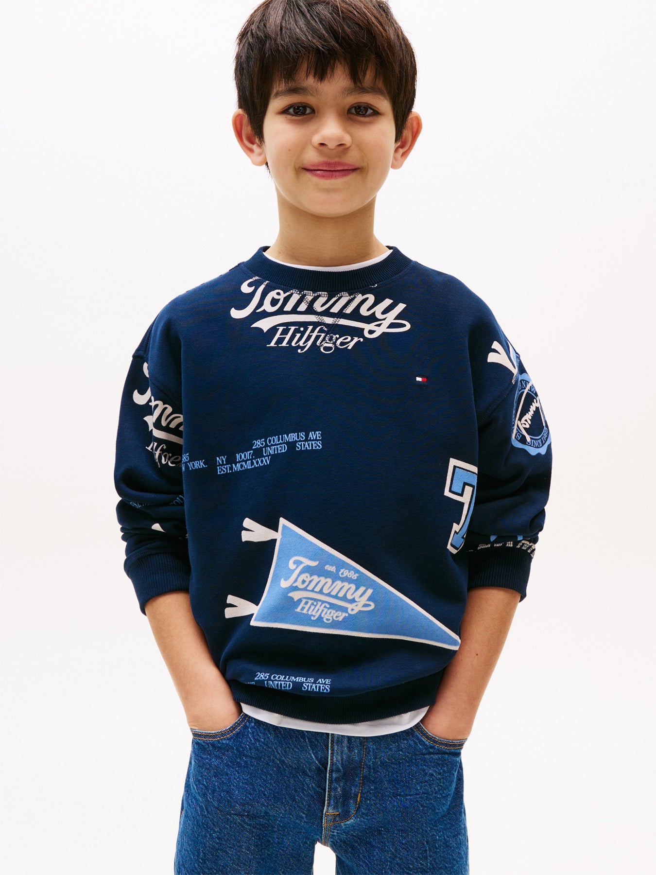 All-Over Logo Print Sweatshirt