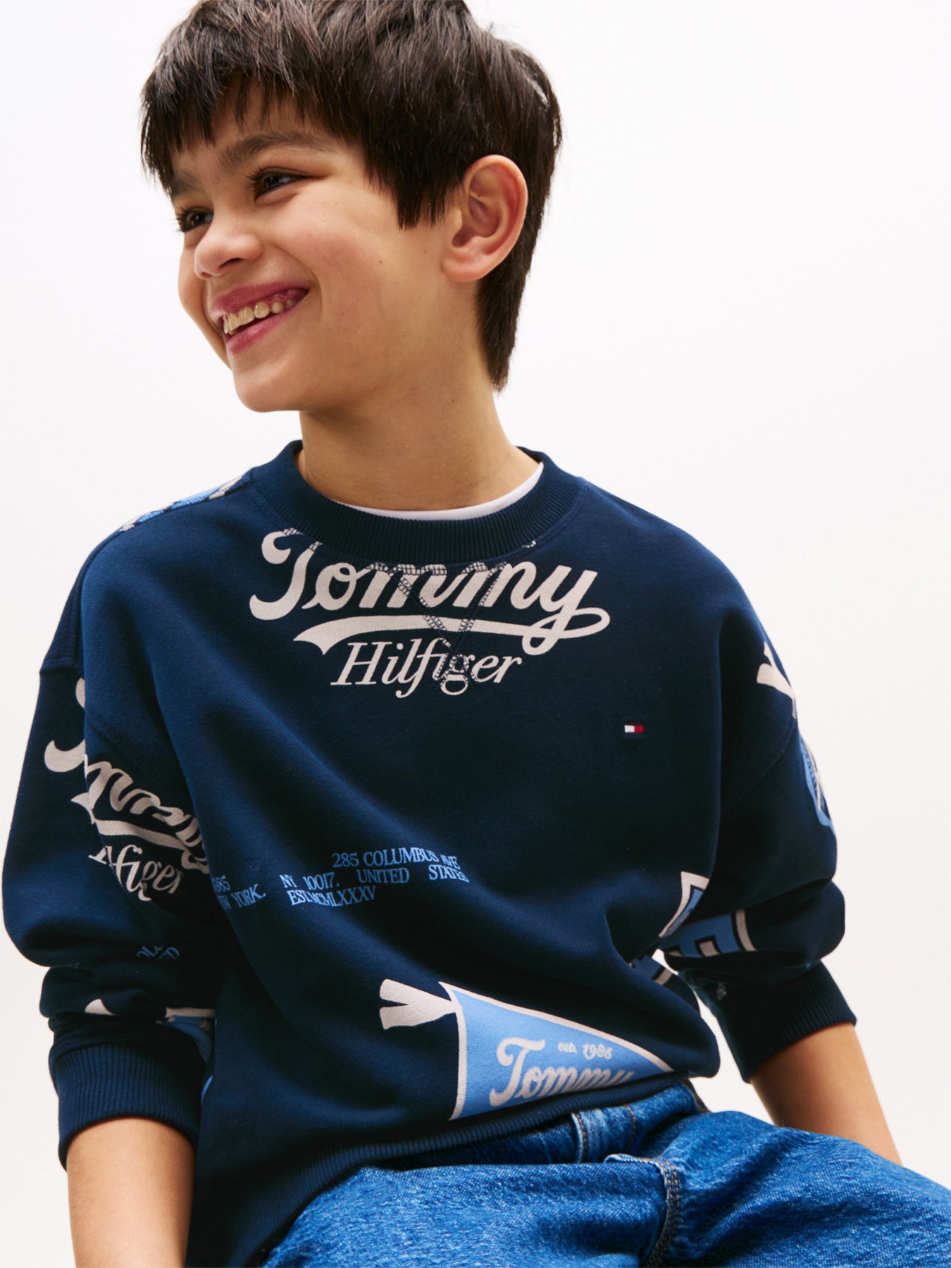 All-Over Logo Print Sweatshirt
