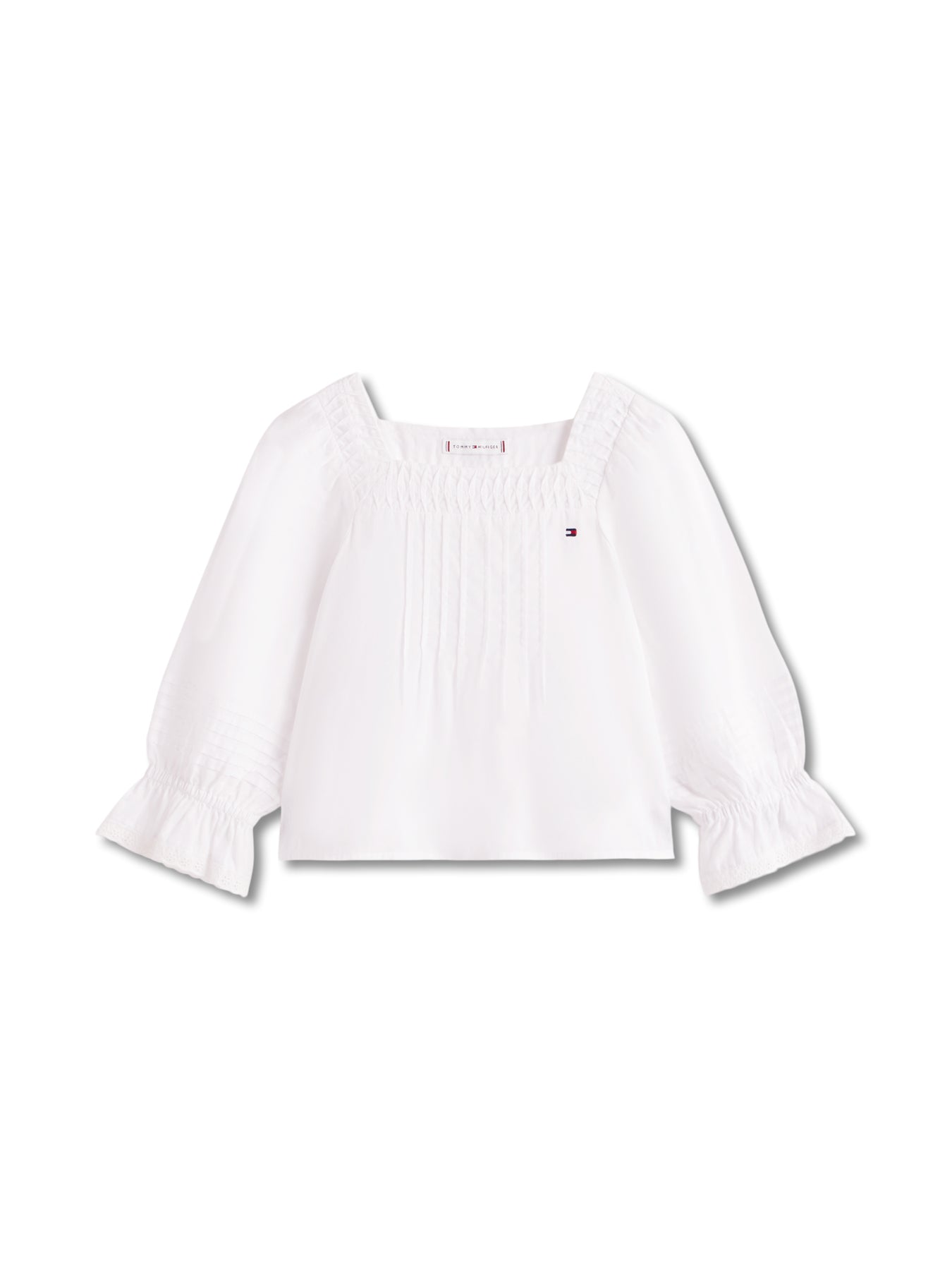 Broderie Anglaise Pintuck Blouse