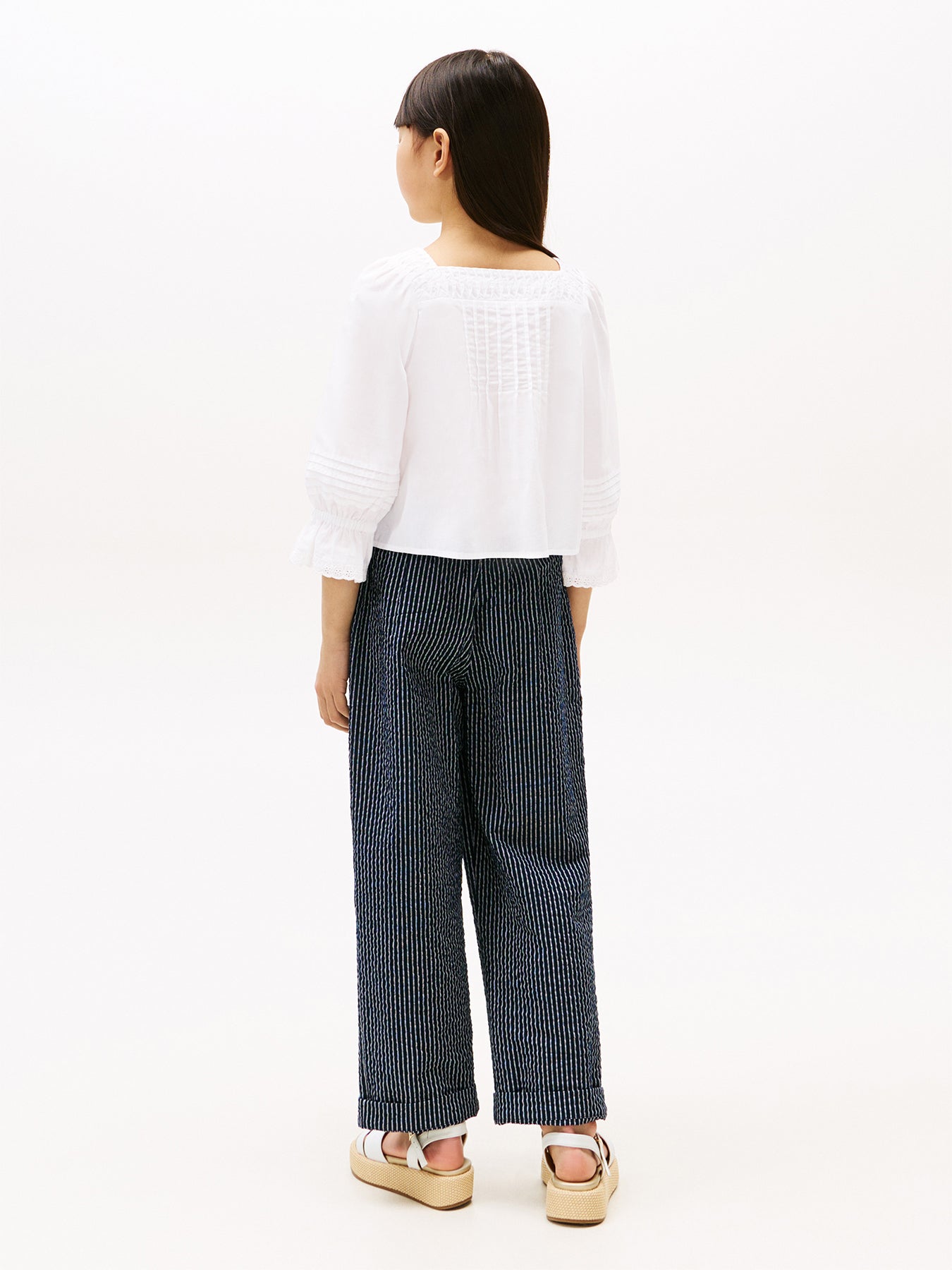 Broderie Anglaise Pintuck Blouse
