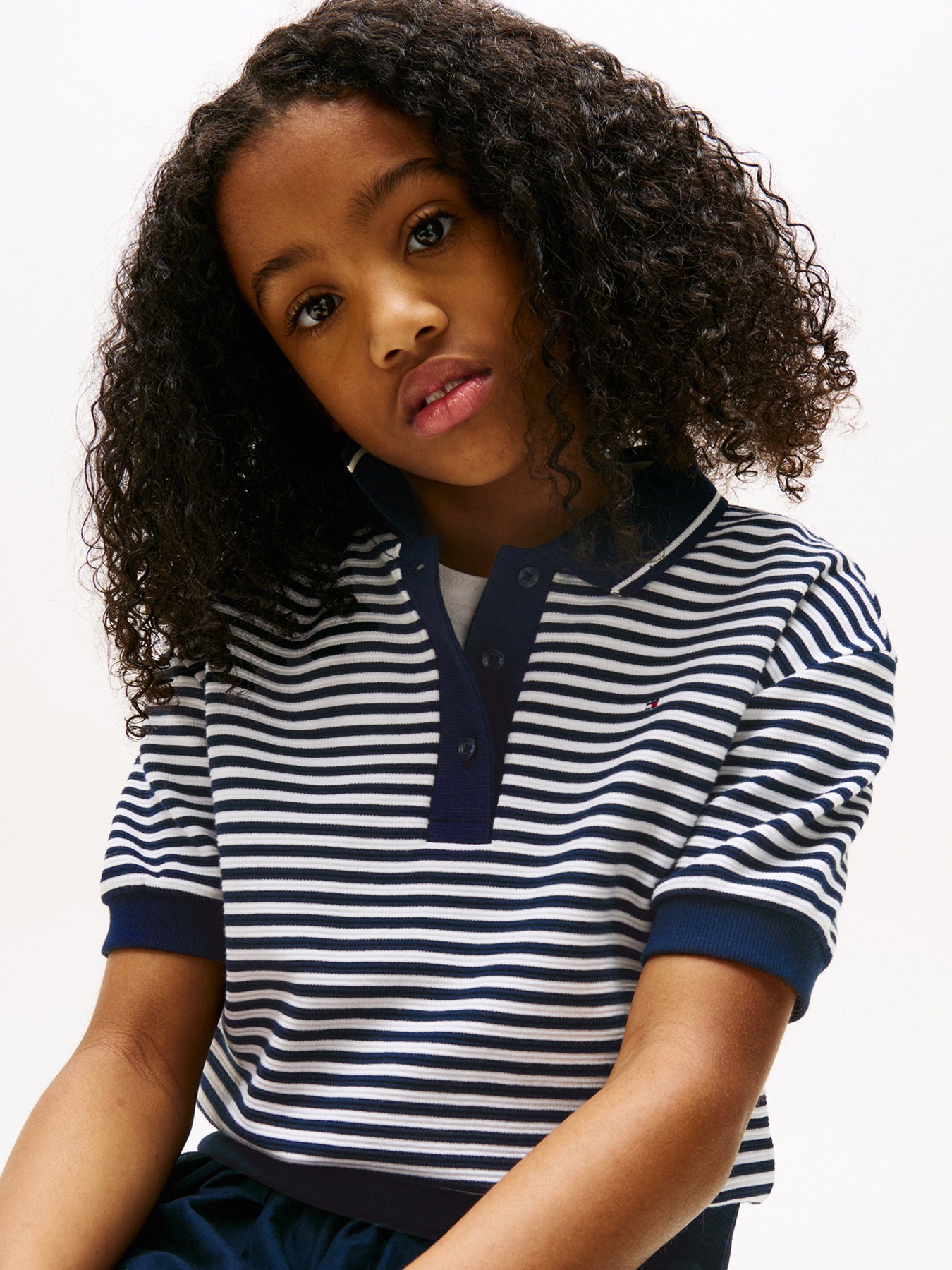 Relaxed Striped Polo Shirt