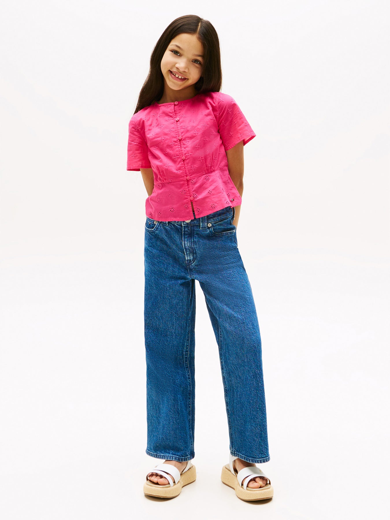 Broderie Anglaise Short Sleeve Blouse