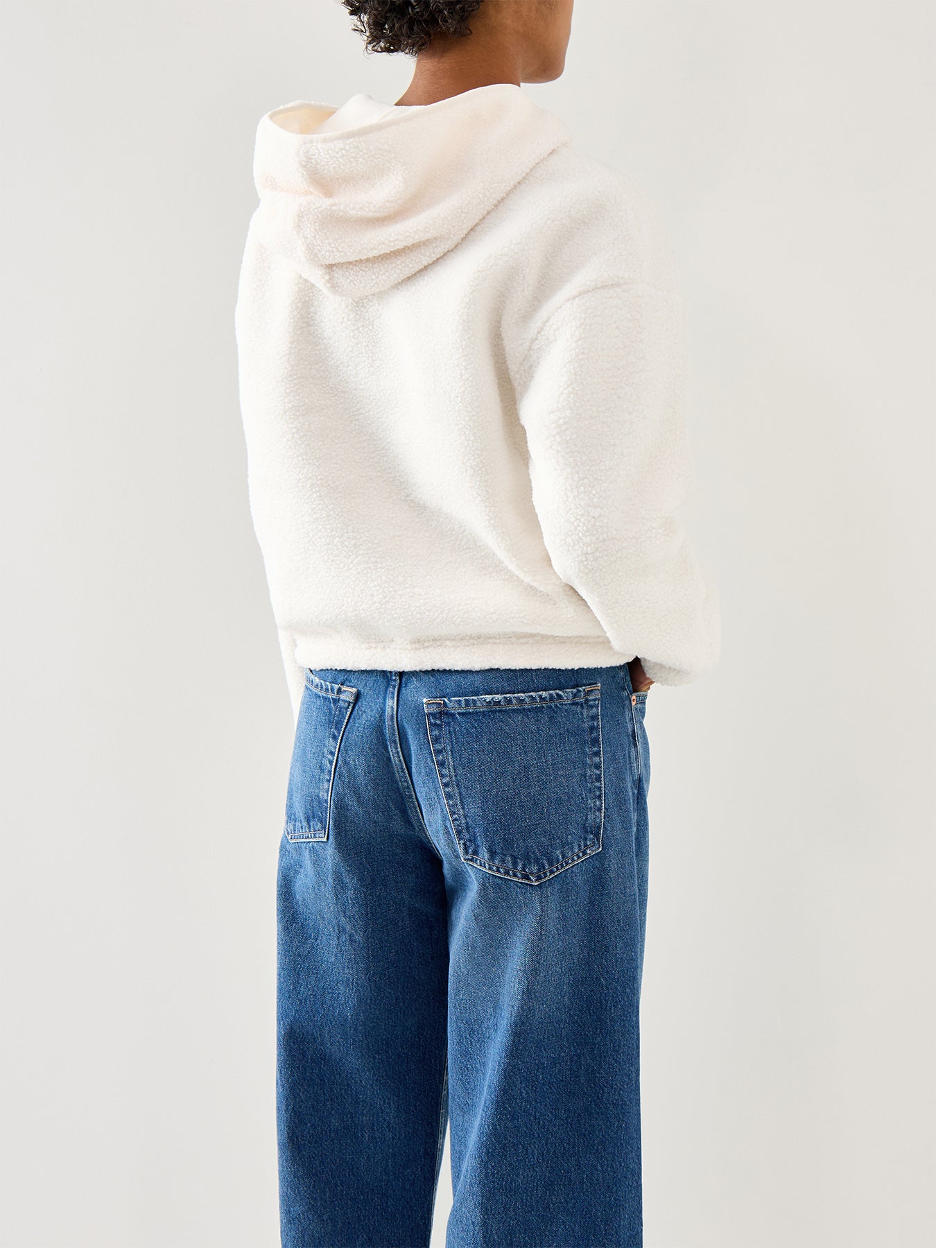 Lola Fleece Hoodie White