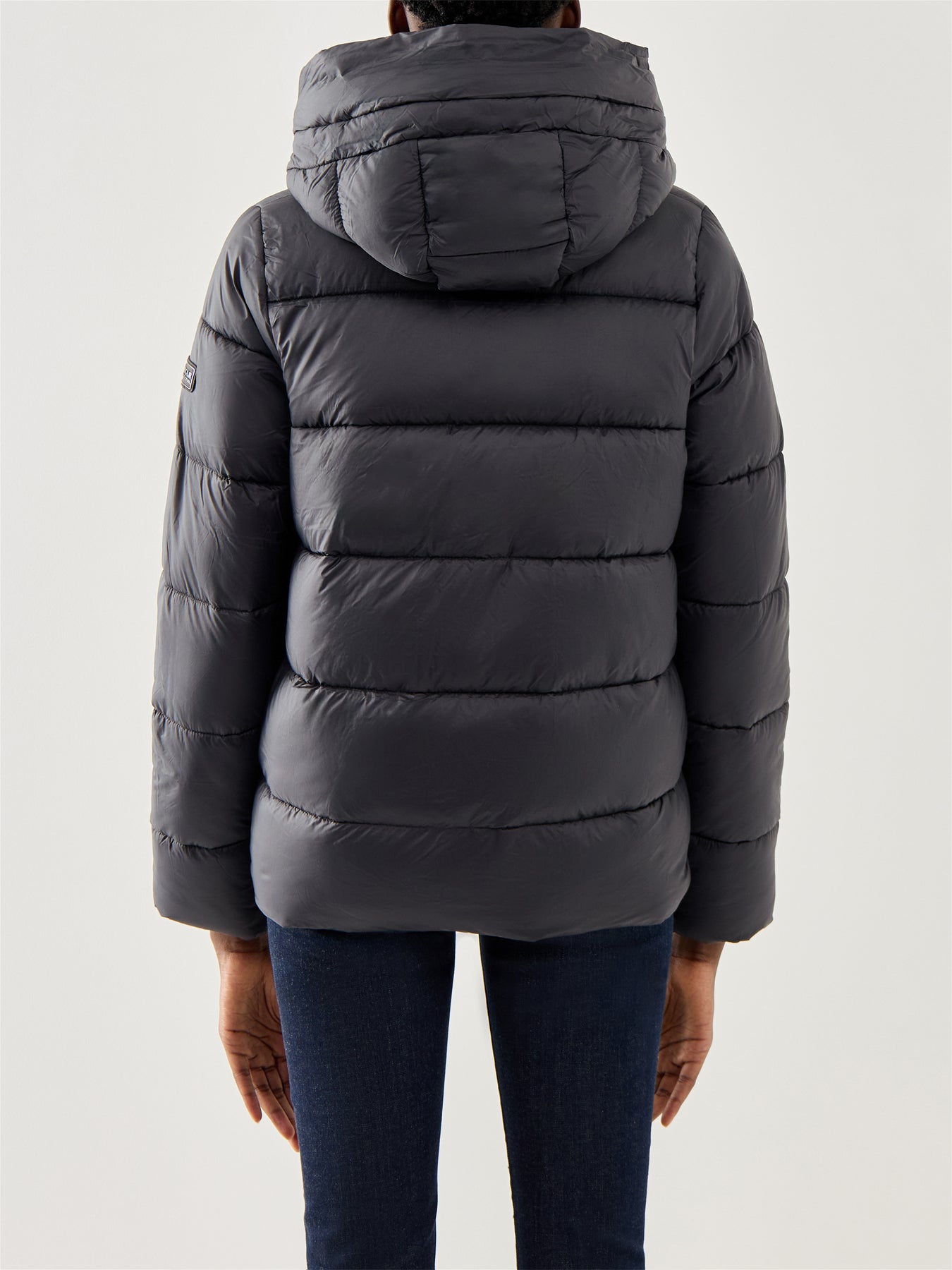 Womens Barbour International Olivios Puffer Jacket Black