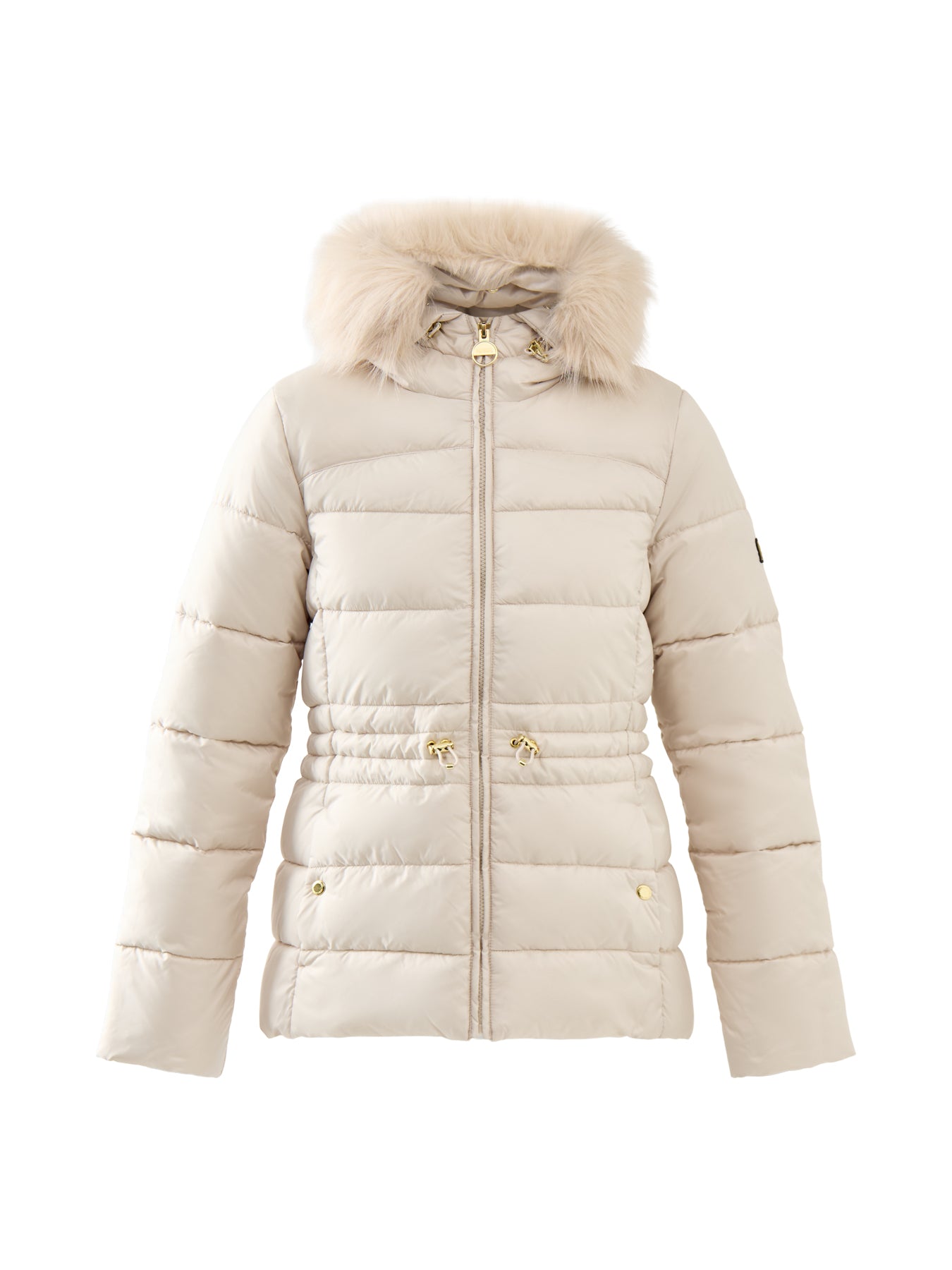 Womens Barbour International Cher Puffer Jacket Beige
