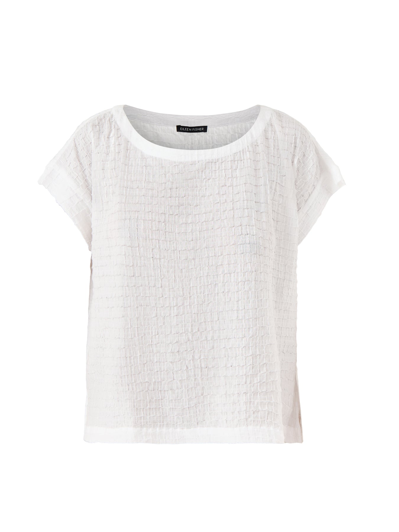 Ballet Neck Square Top White