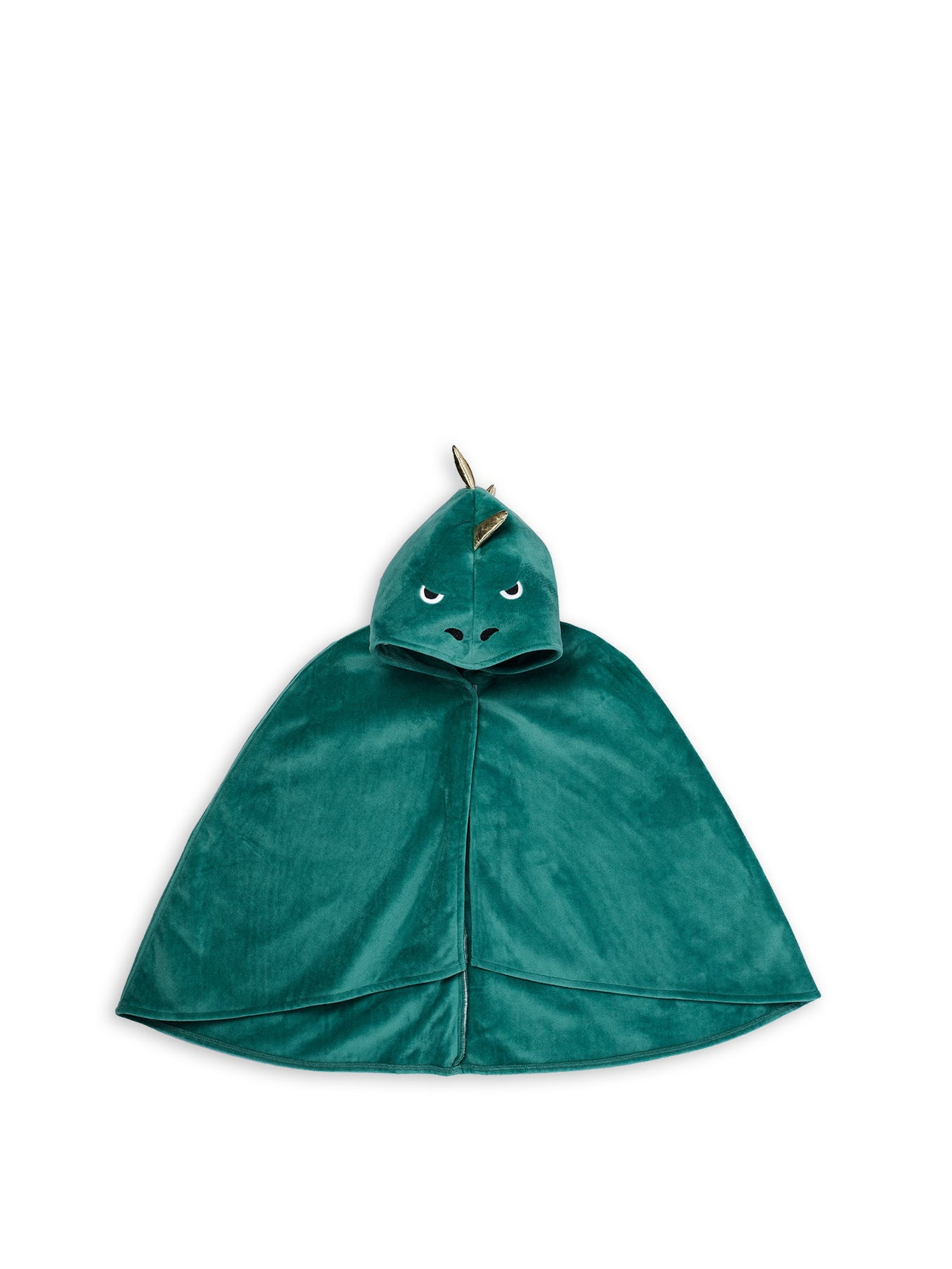 Girls’ Dinosaur Dress-Up Velvet Cape 3–10 Years Green