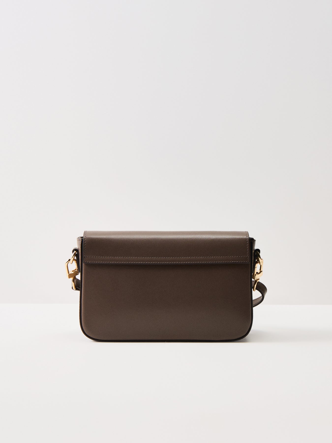 Flora Structured Leather Shoulder Bag Mink