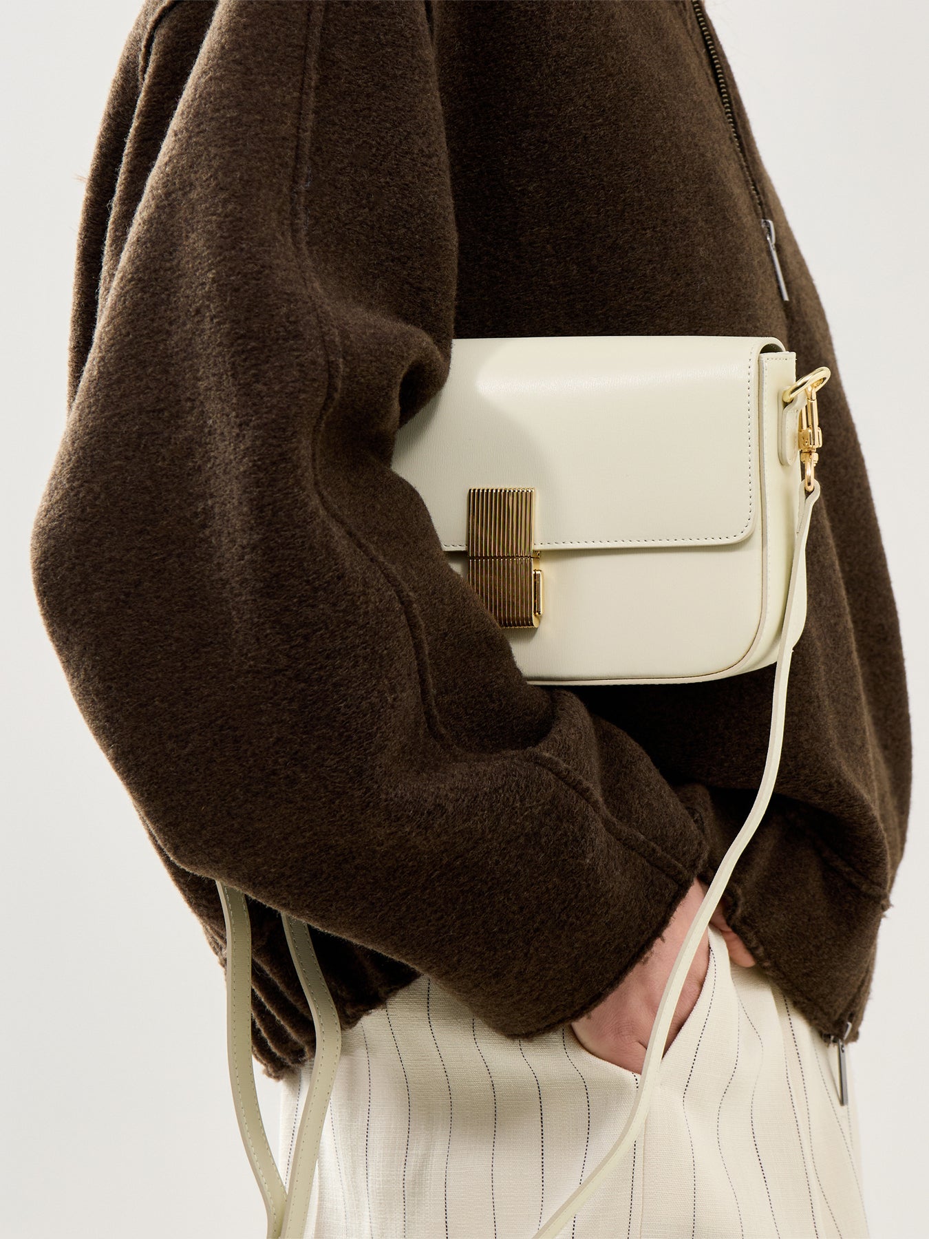 Flora Leather Bag Buttermilk