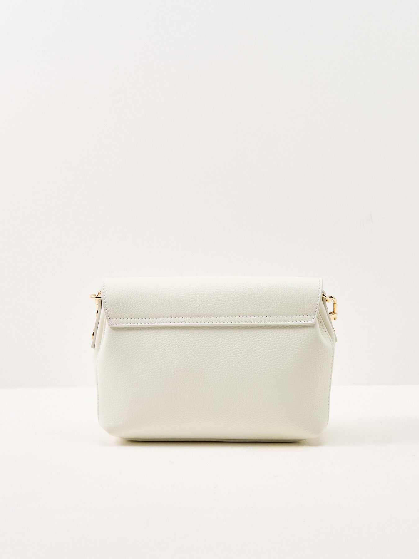 Maddie Midi Leather Bag Buttermilk
