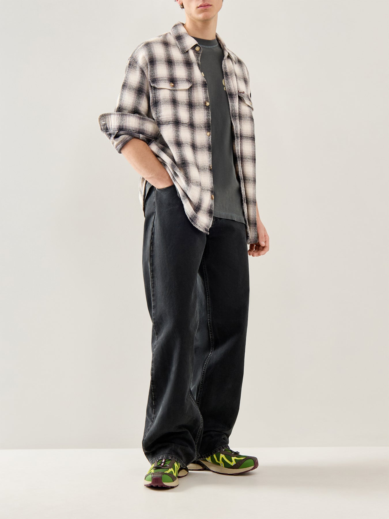 Too Busy To Work Check Shirt