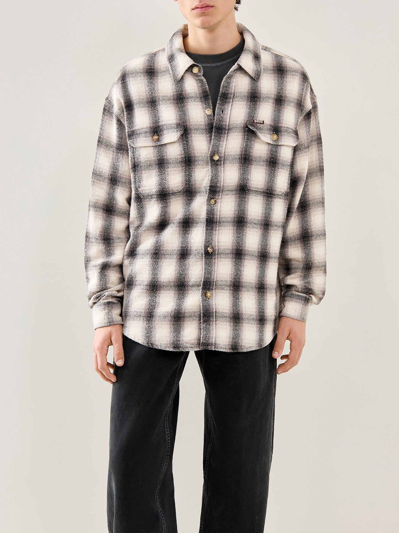 Too Busy To Work Check Shirt