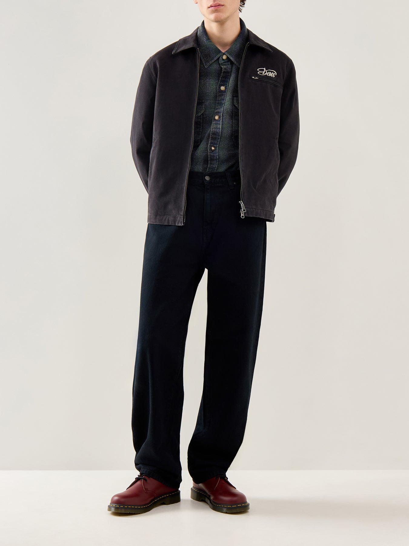 Too Busy To Work Check Shirt