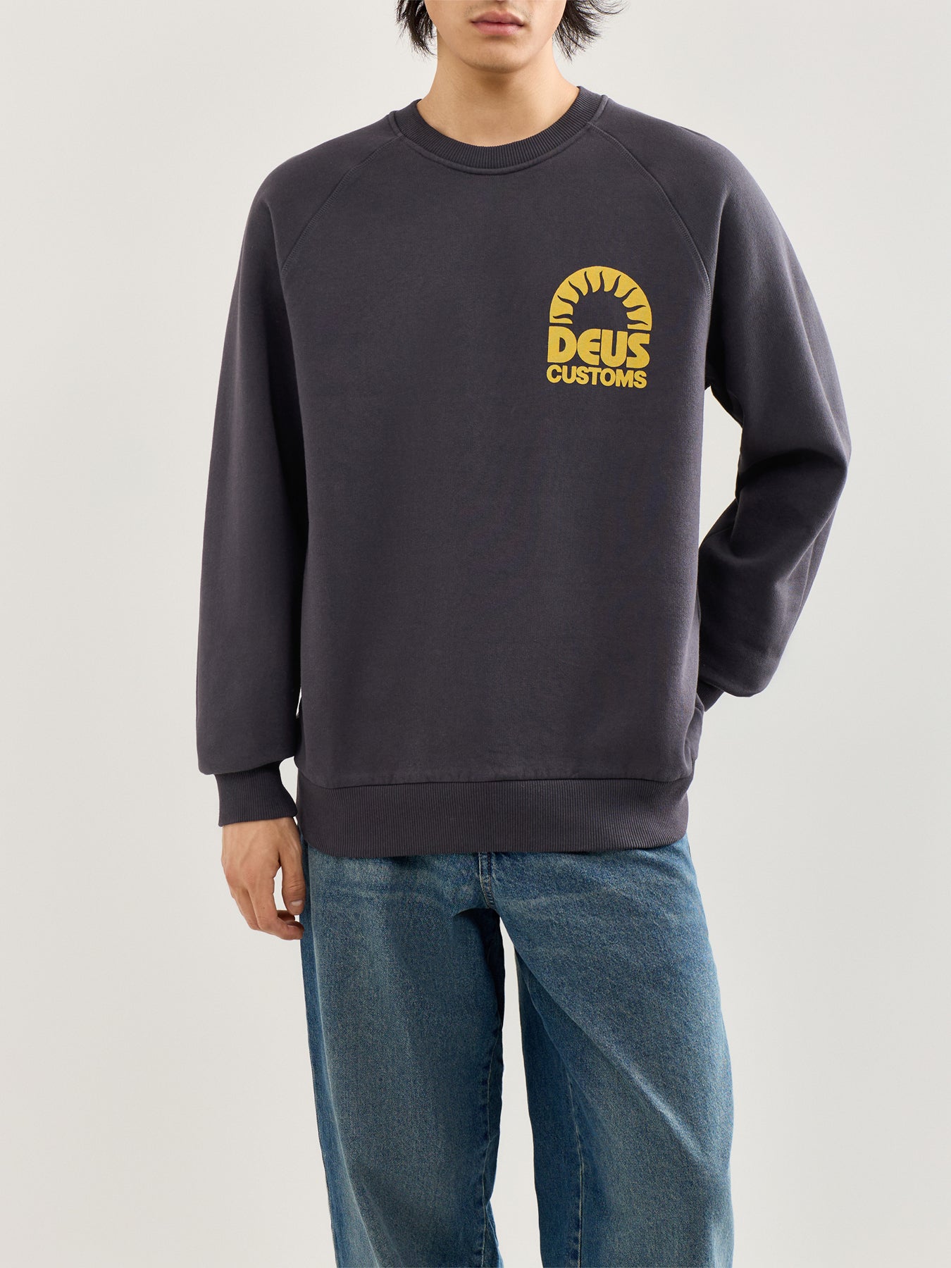 Melodies Crew Sweatshirt Grey
