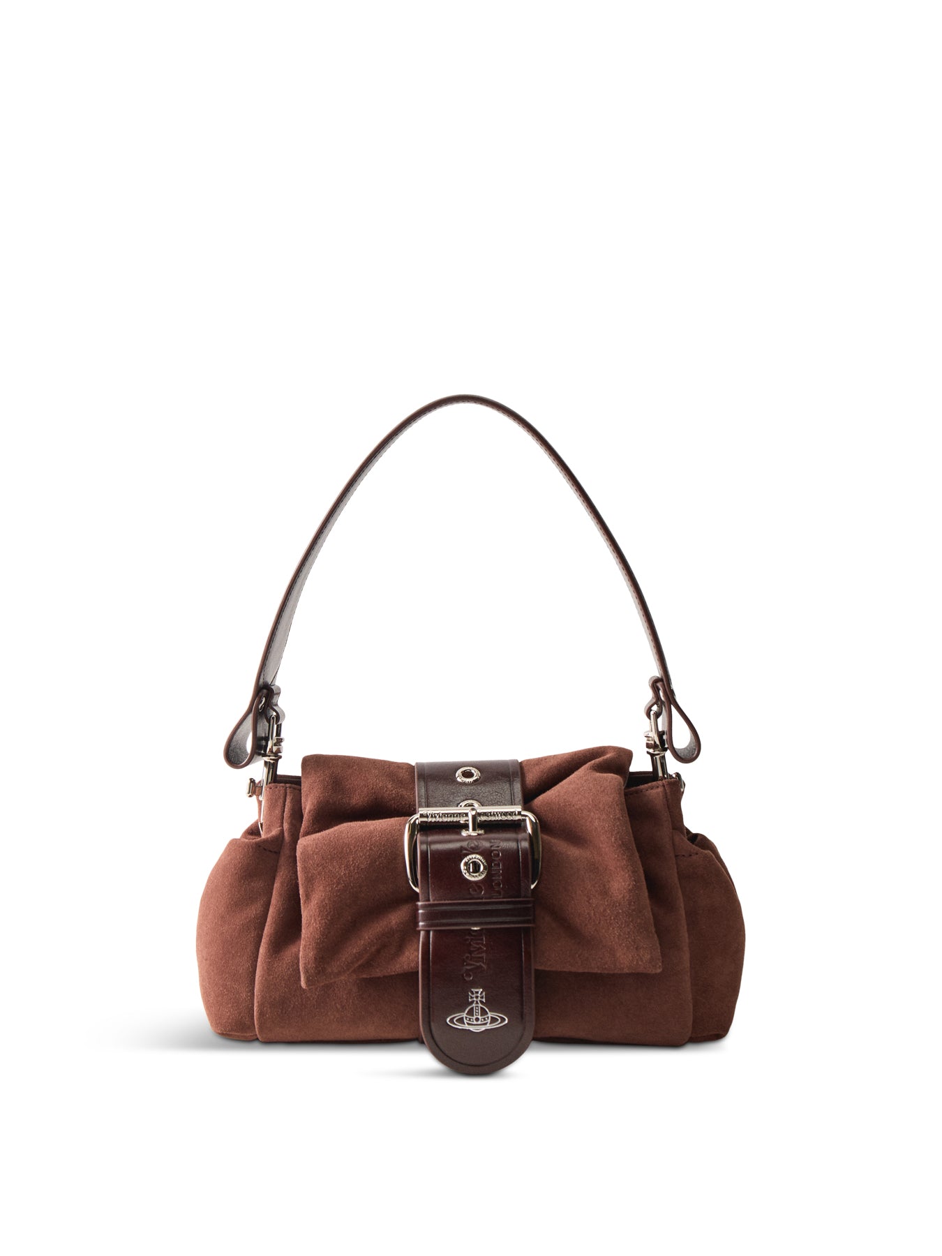Hazel Suede Treasure Handbag Brown