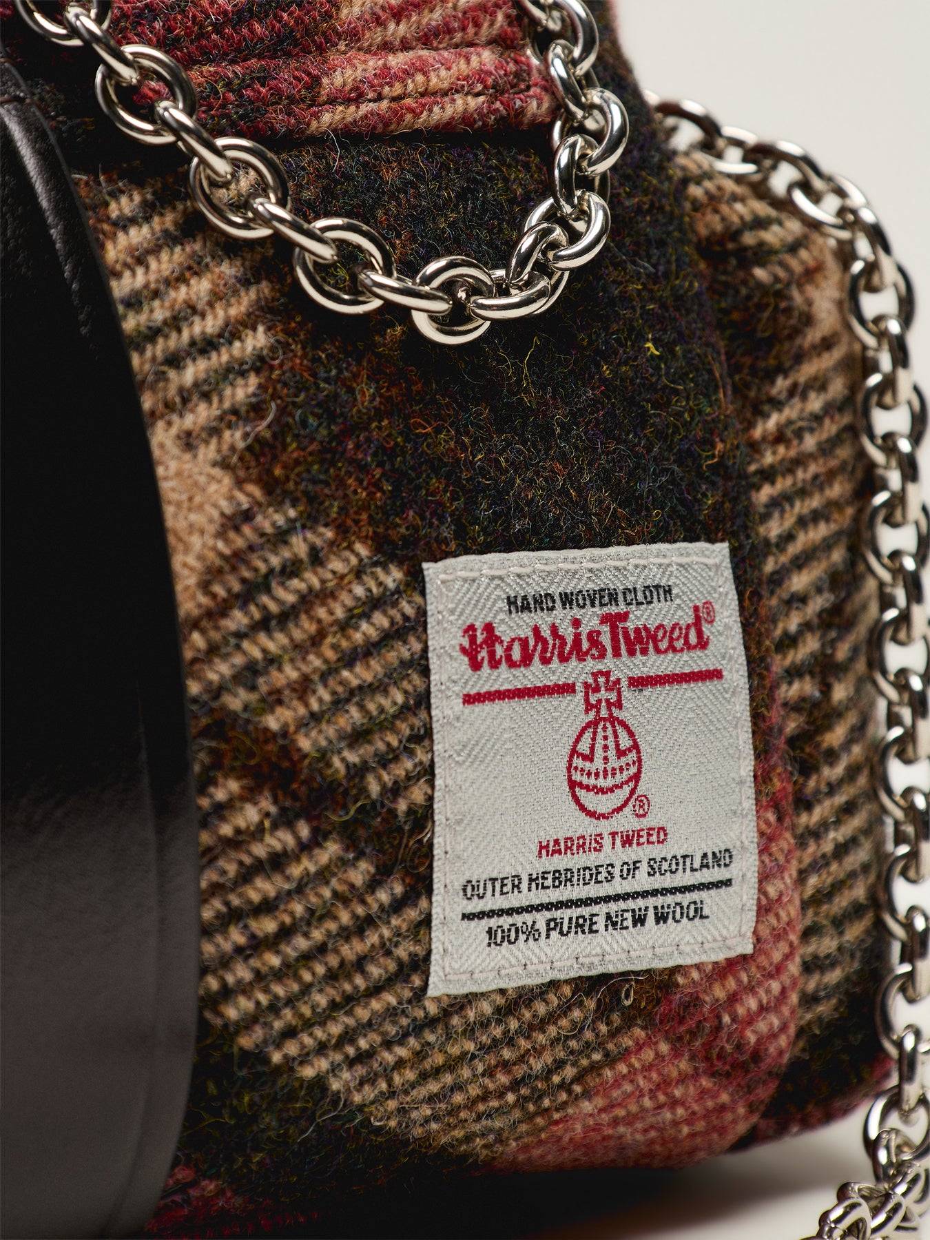 Hazel Treasure Handbag Light Check Wool