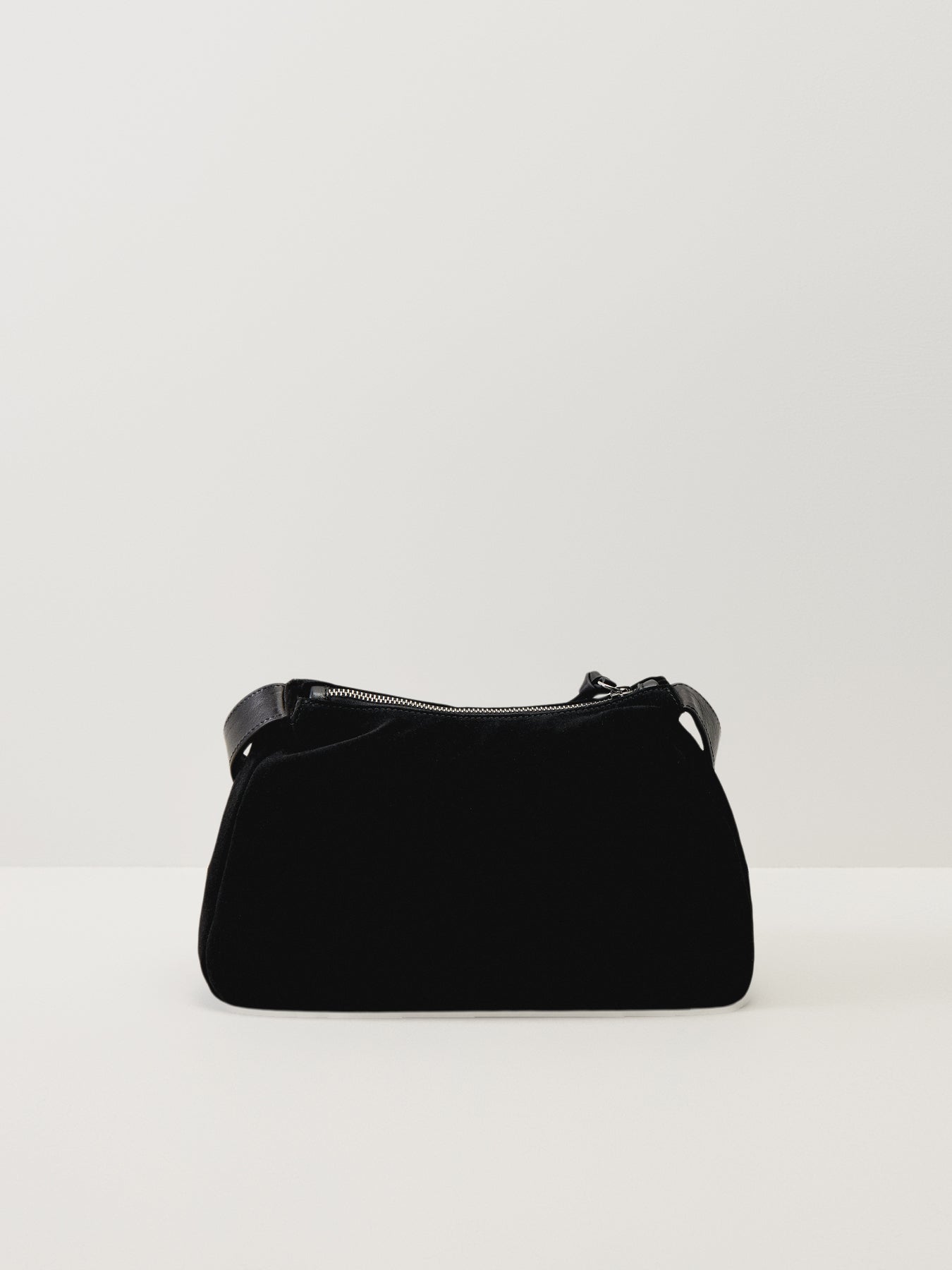 Kate Suede Shoulder Bag Black