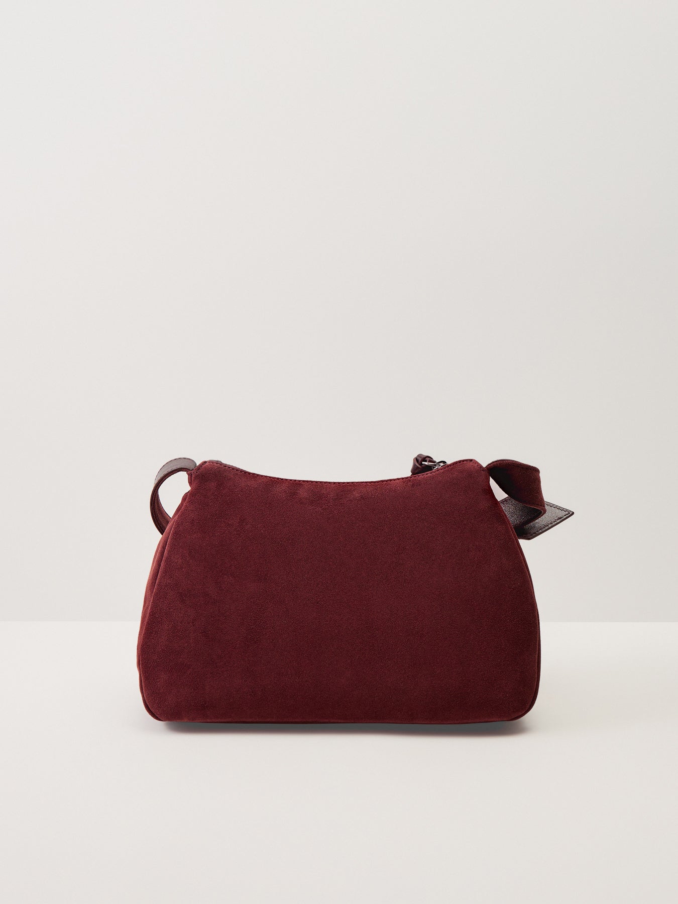 Kate Suede Shoulder Bag Burgundy