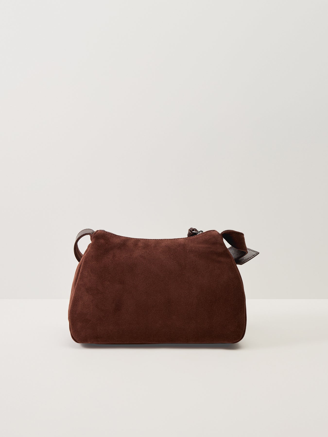 Kate Suede Shoulder Bag Chocolate Brown