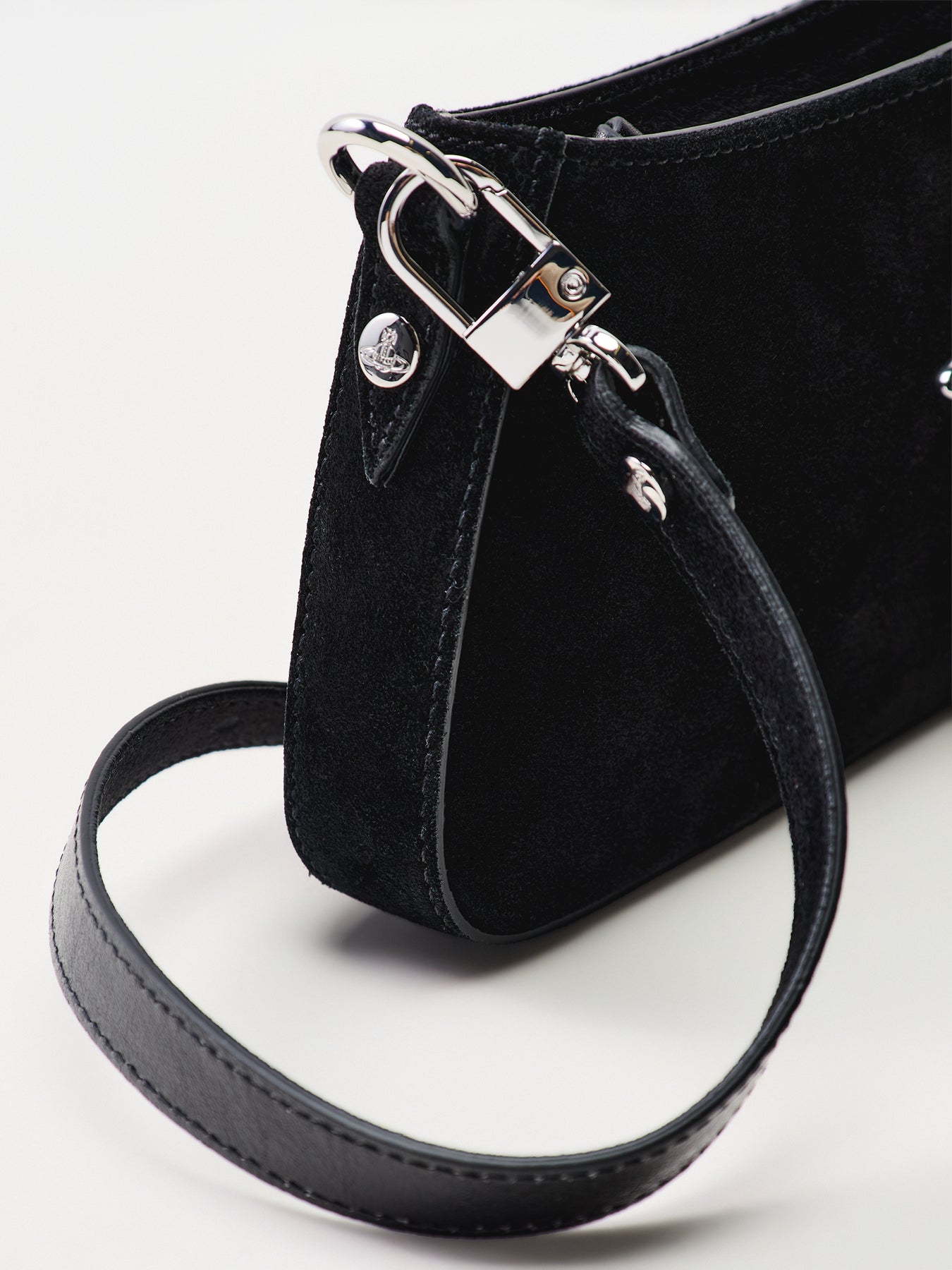 Tasha Shoulder Phone Bag Leather Black