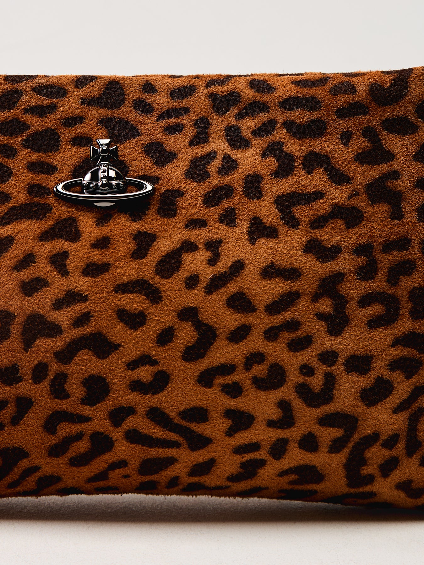 Sadie Wristlet Pouch Leather Leopard