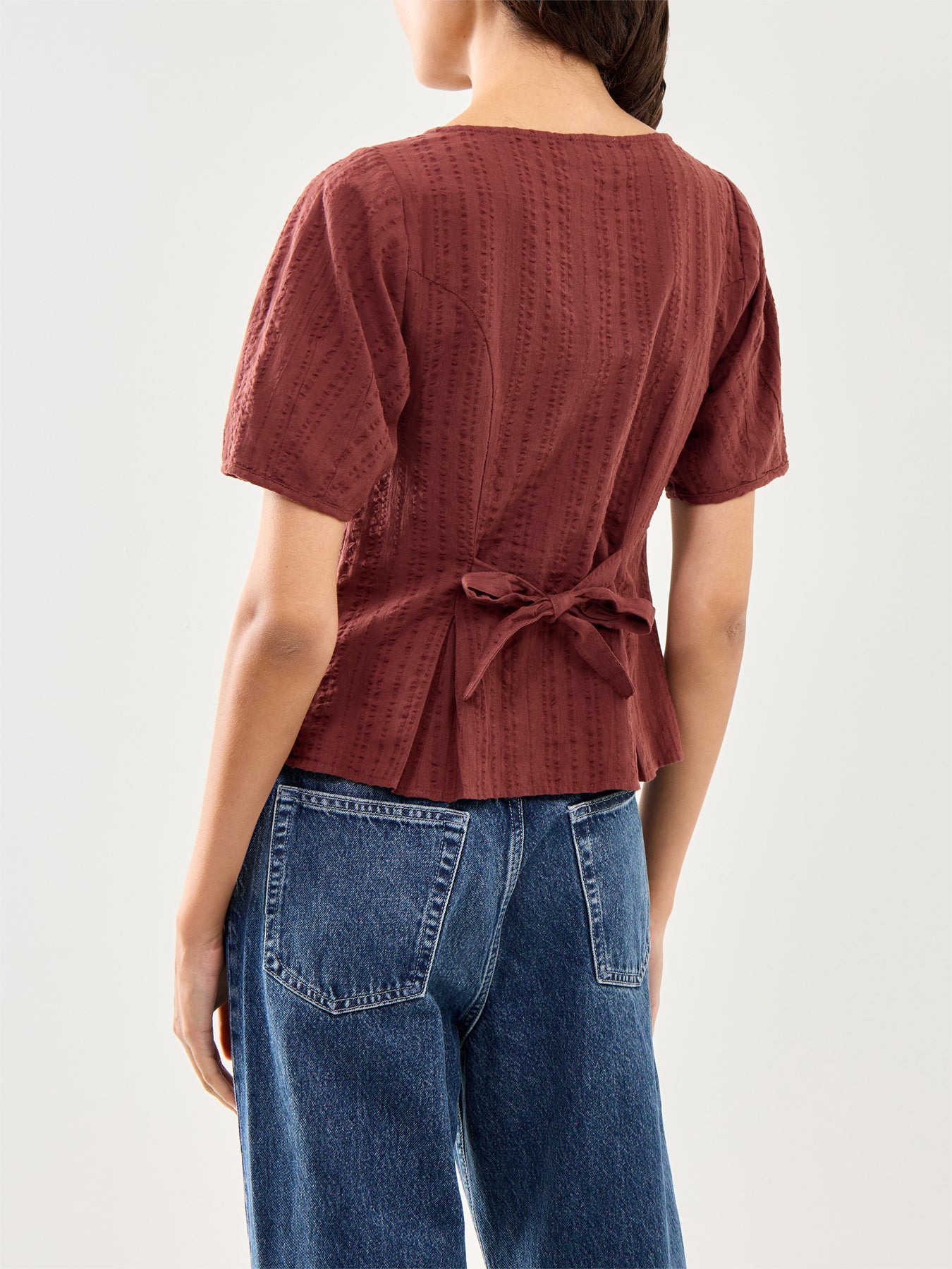 Minerva Organic Cotton Top Brown