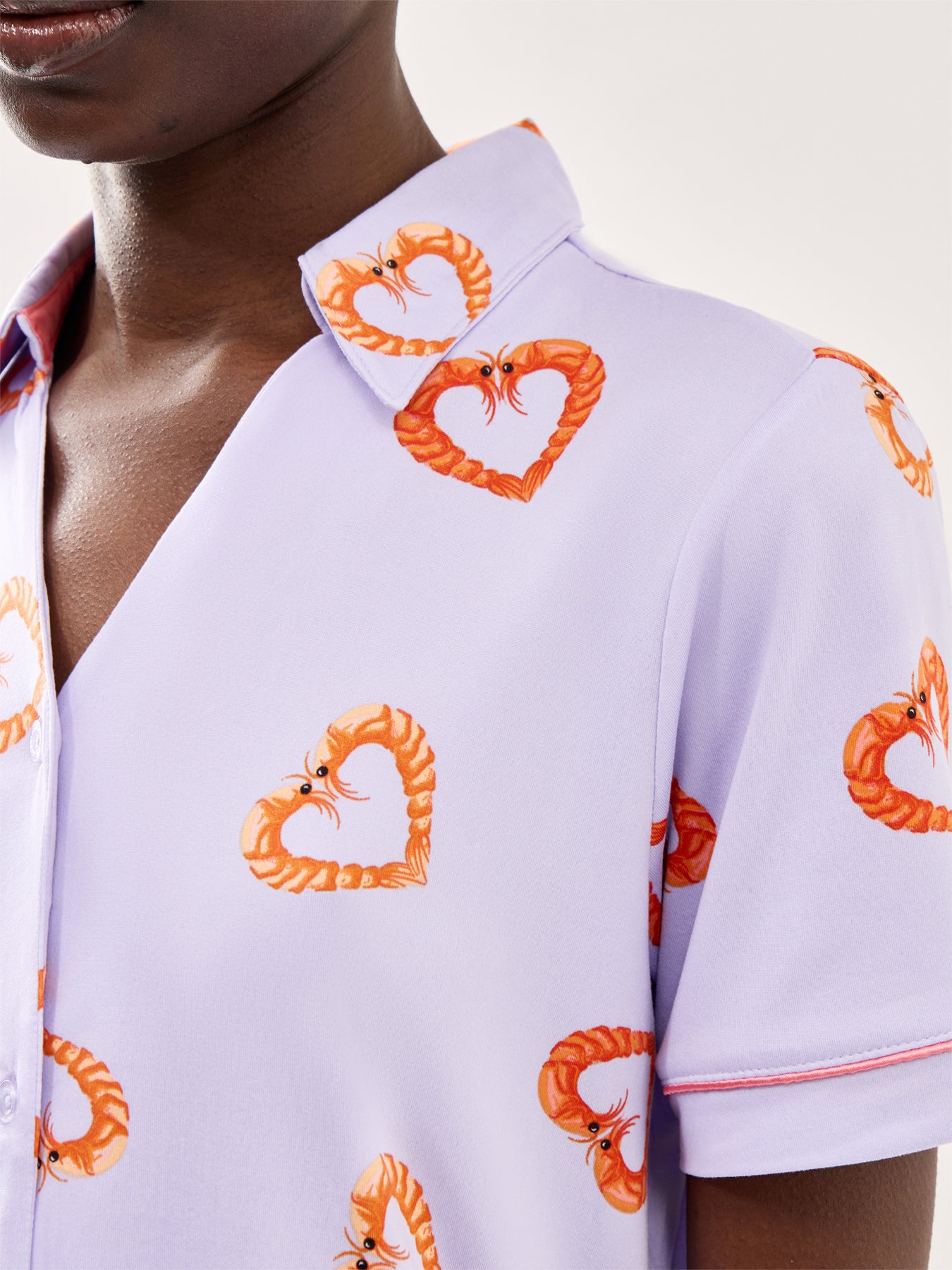 Shrimp Hearts Short PJ Set