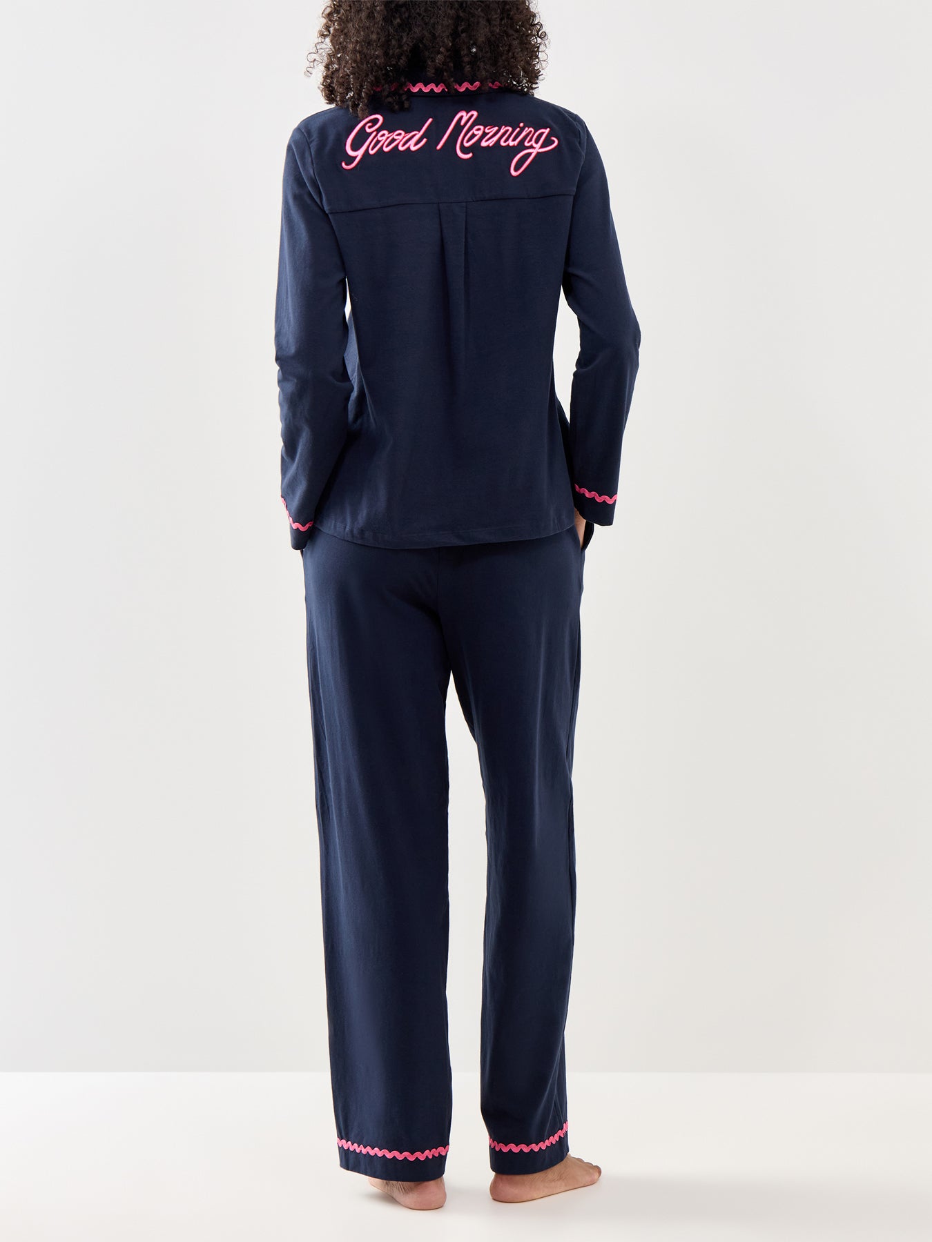 Good Morning Long PJ Set Navy