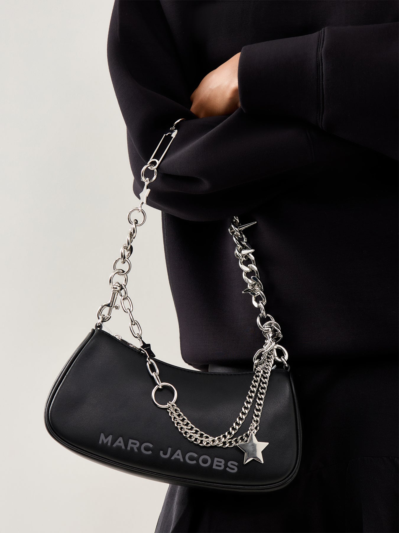 Charm Shoulder Bag Black