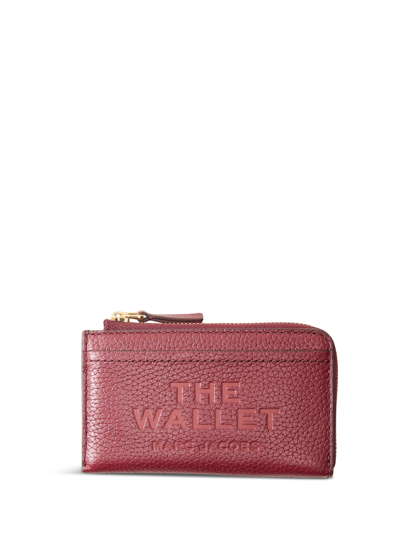 Zip Wallet Leather Cherry