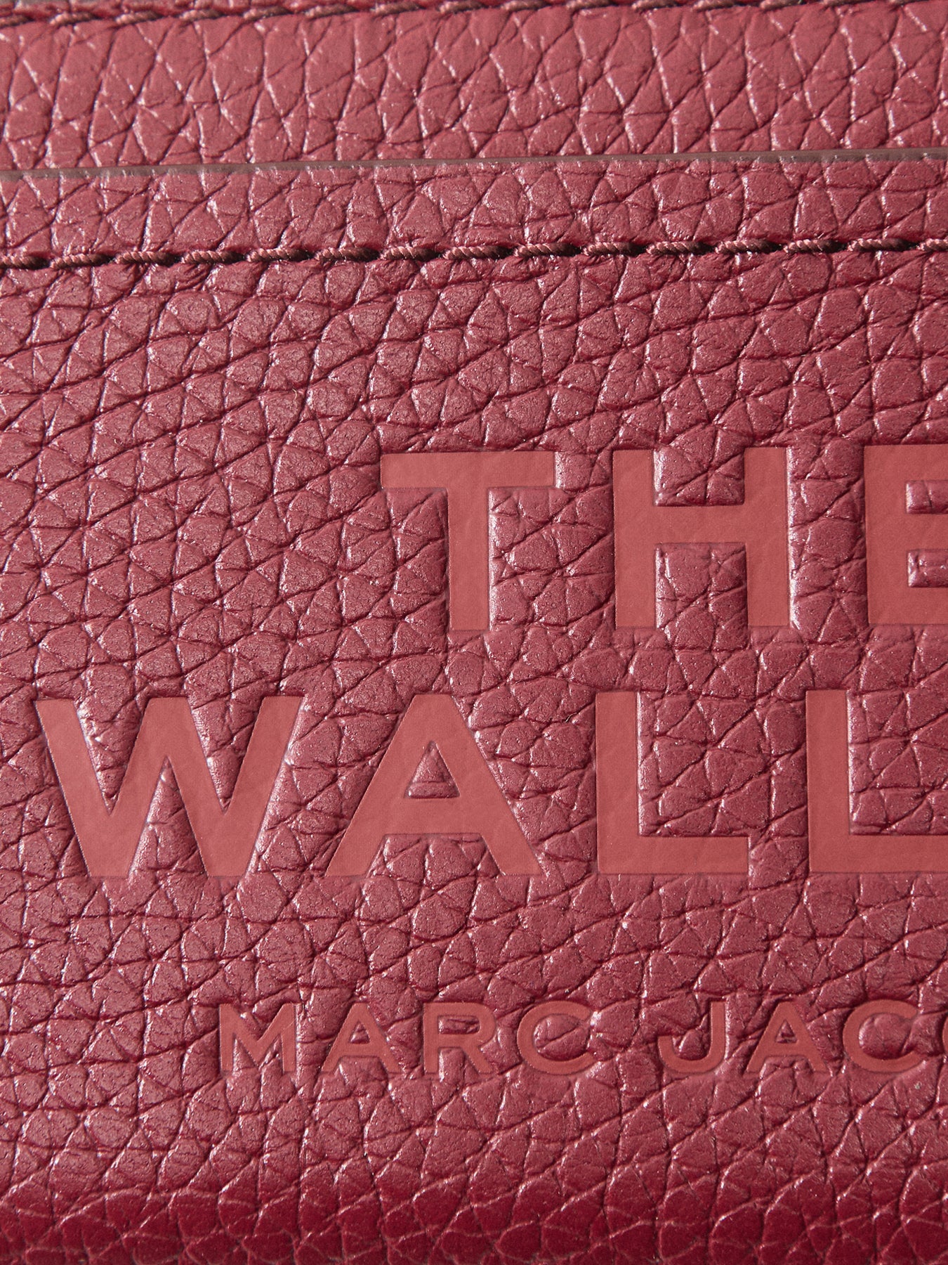 Zip Wallet Leather Cherry