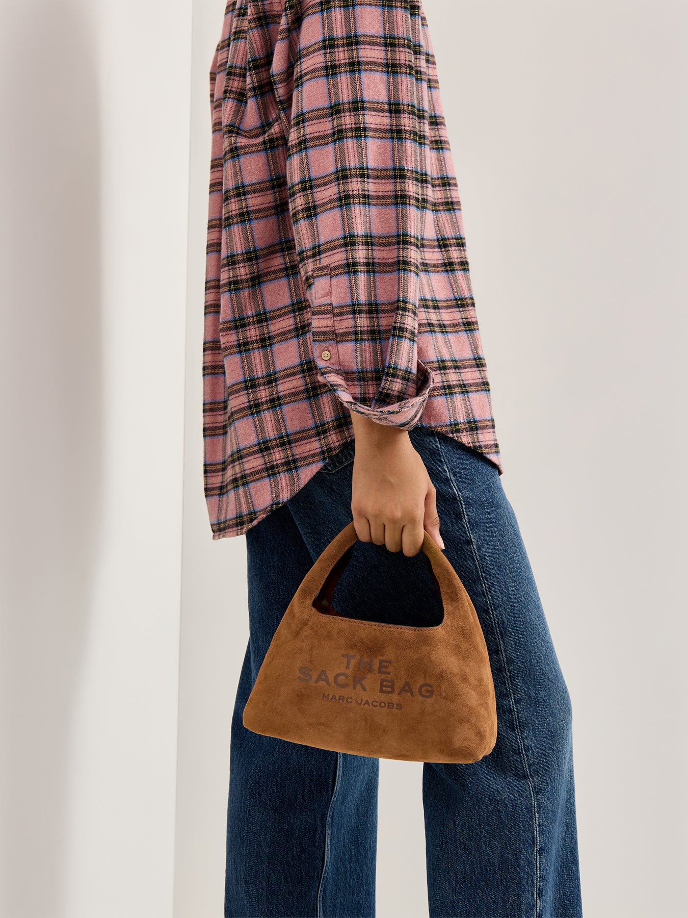 Suede Mini Sack Bag Copper