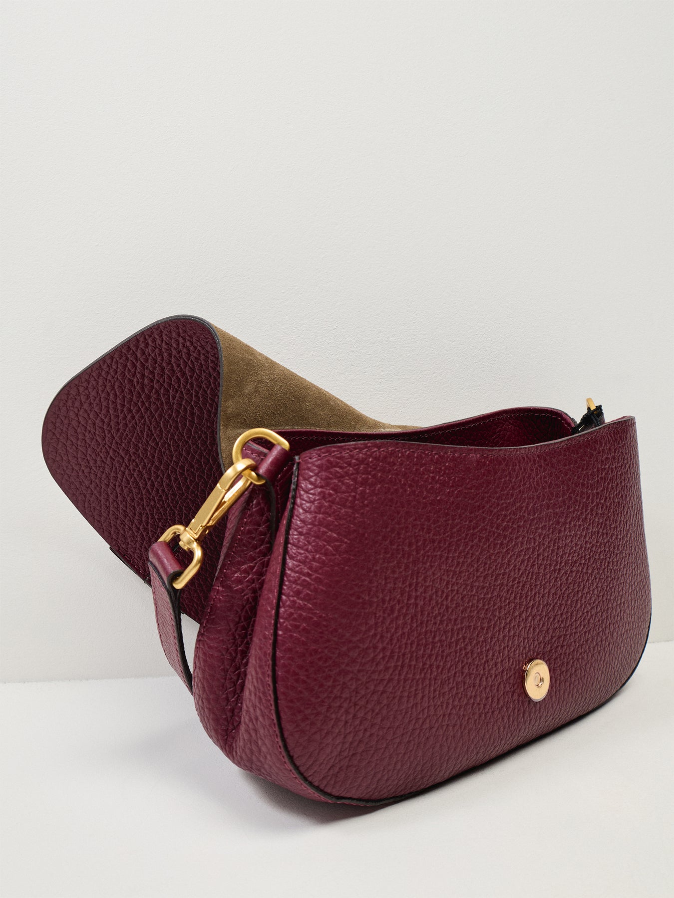 Helena Round Small Crossbody Wine Wine Berry